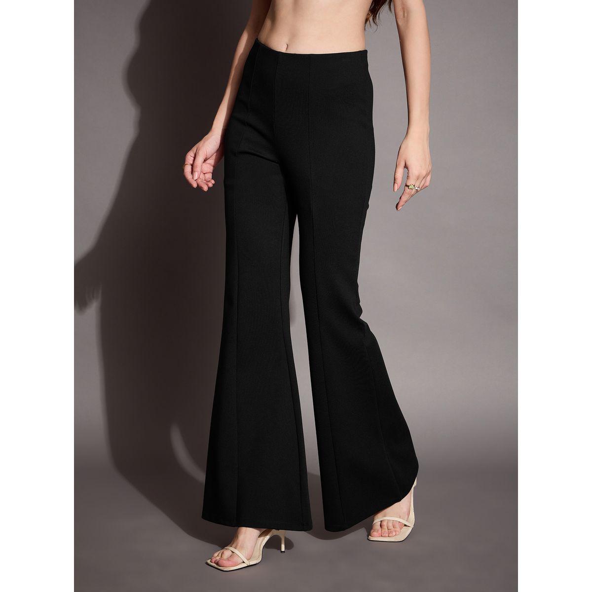 Sassafras X Styli  High Rise Bootcut Flared Trousers-women-clothing-bottoms-trousers-image-3