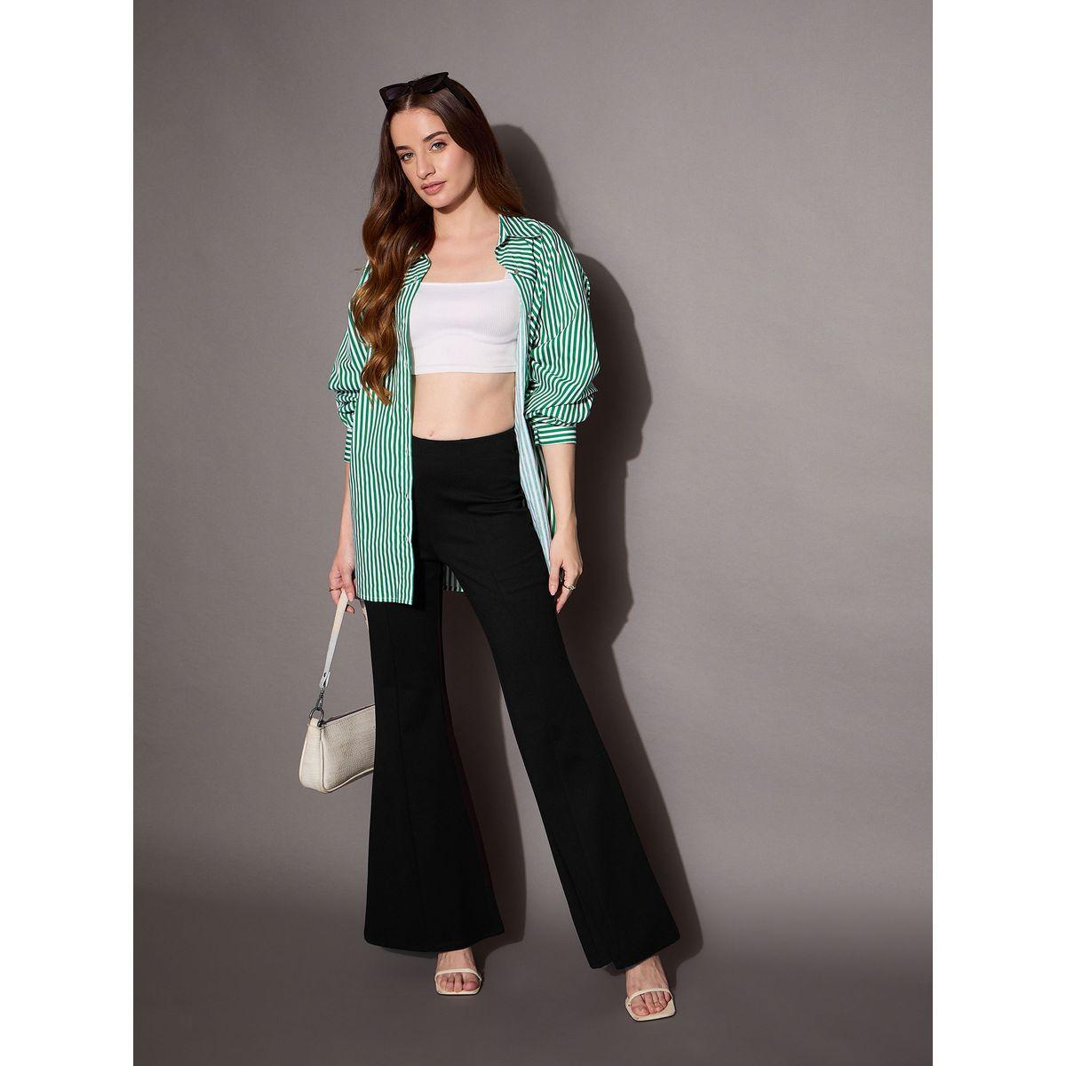 Sassafras X Styli  High Rise Bootcut Flared Trousers-women-clothing-bottoms-trousers-image-6