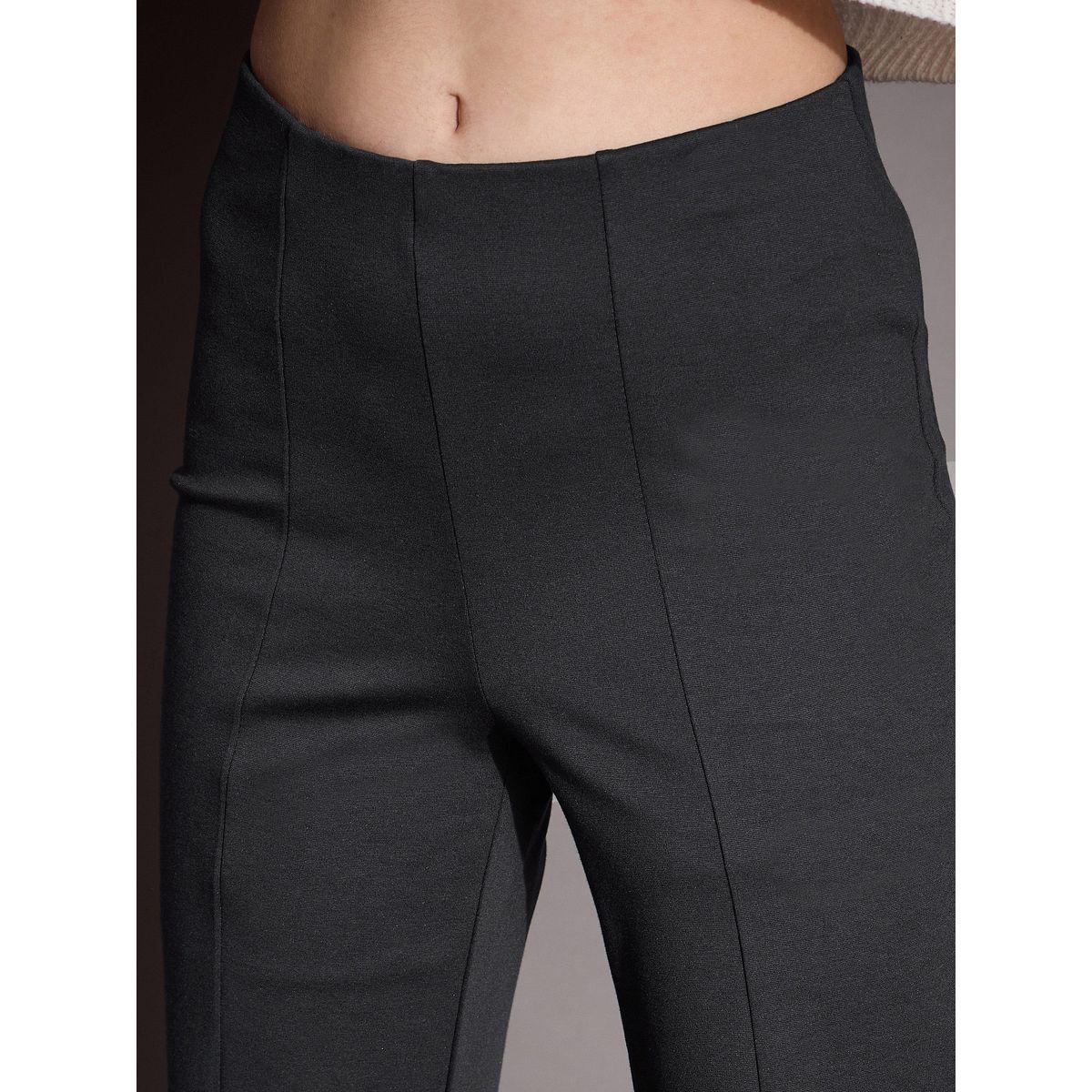 بنطال بوت كات واسع بخصر عالي ساسافراس × ستايلي-women-clothing-bottoms-trousers-image-4
