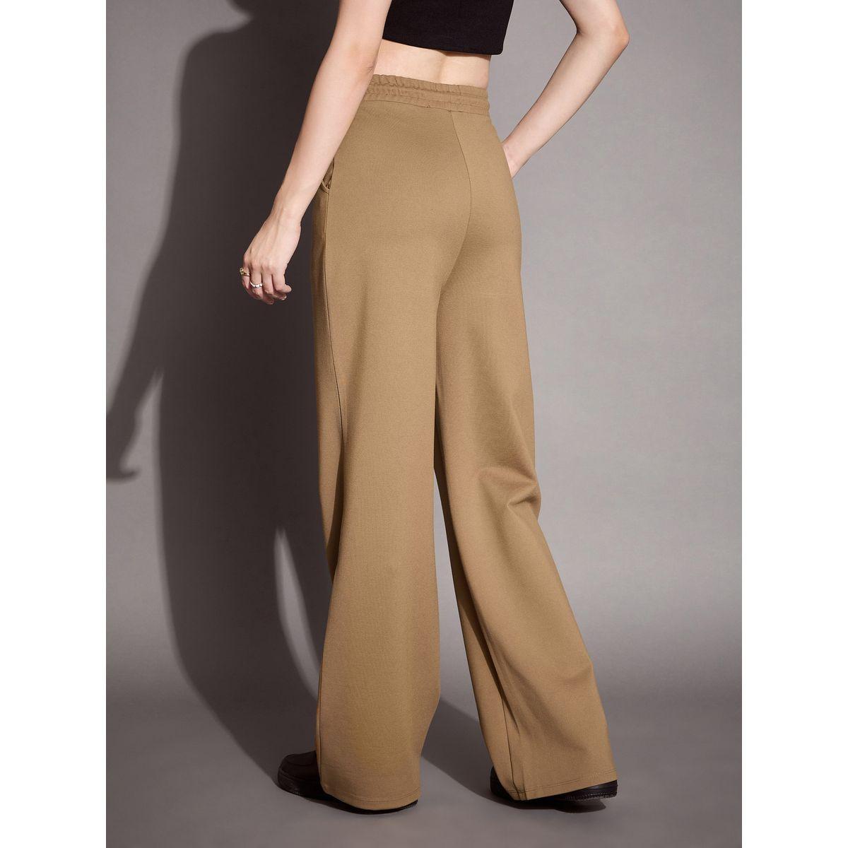 بنطال بقصة مريحة وخصر عالي ساسافراس × ستايلي-women-clothing-bottoms-trousers-image-5