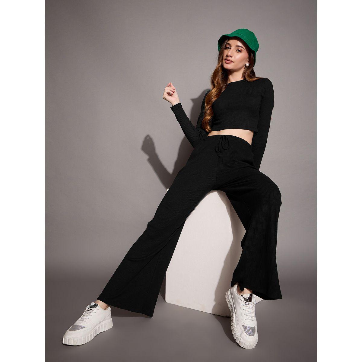 Sassafras X Styli  Relaxed Fit Ribbed Drawstring Pants-women-clothing-bottoms-trousers-image-6