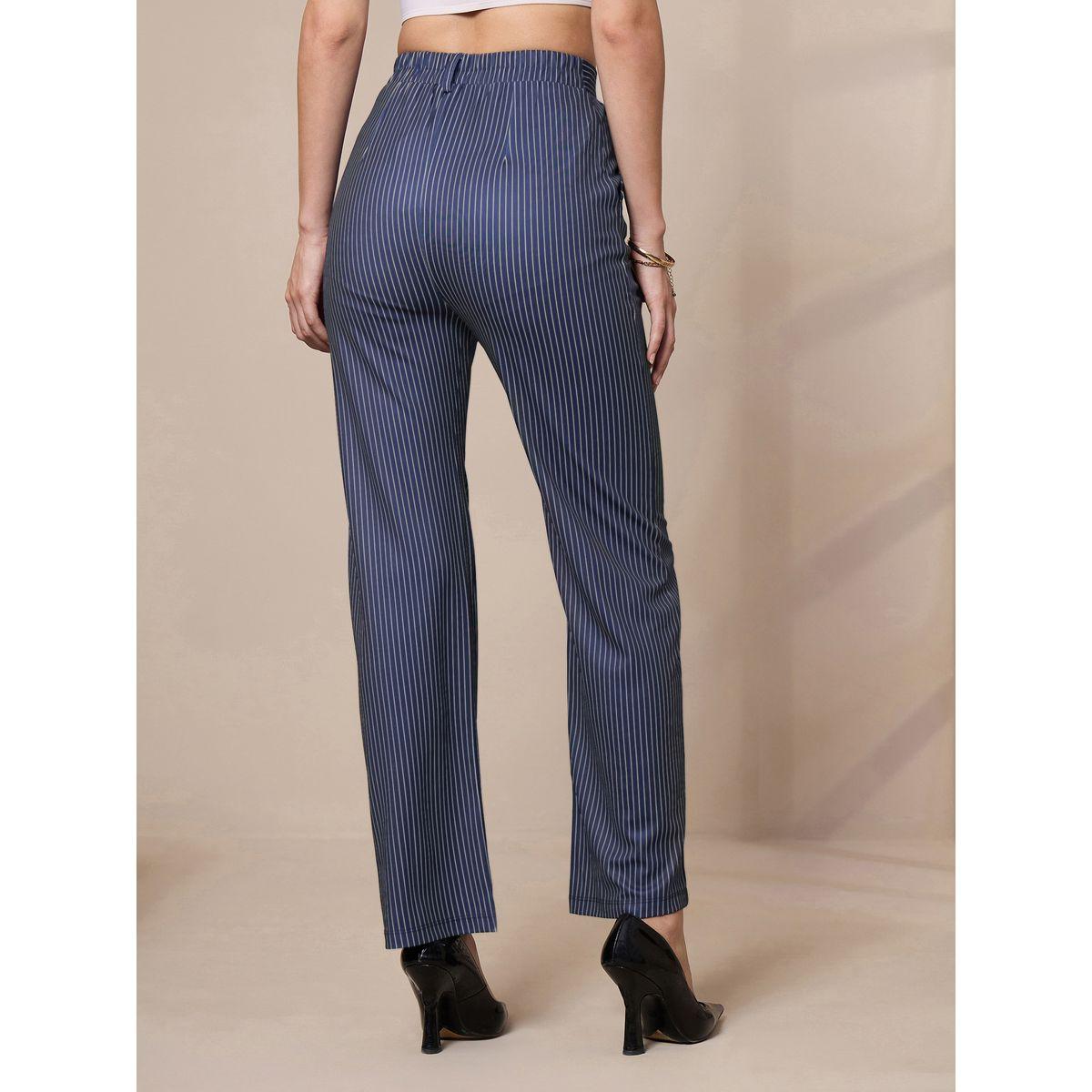 Sassafras X Styli  Striped Slim Fit Trousers-women-clothing-bottoms-trousers-image-5