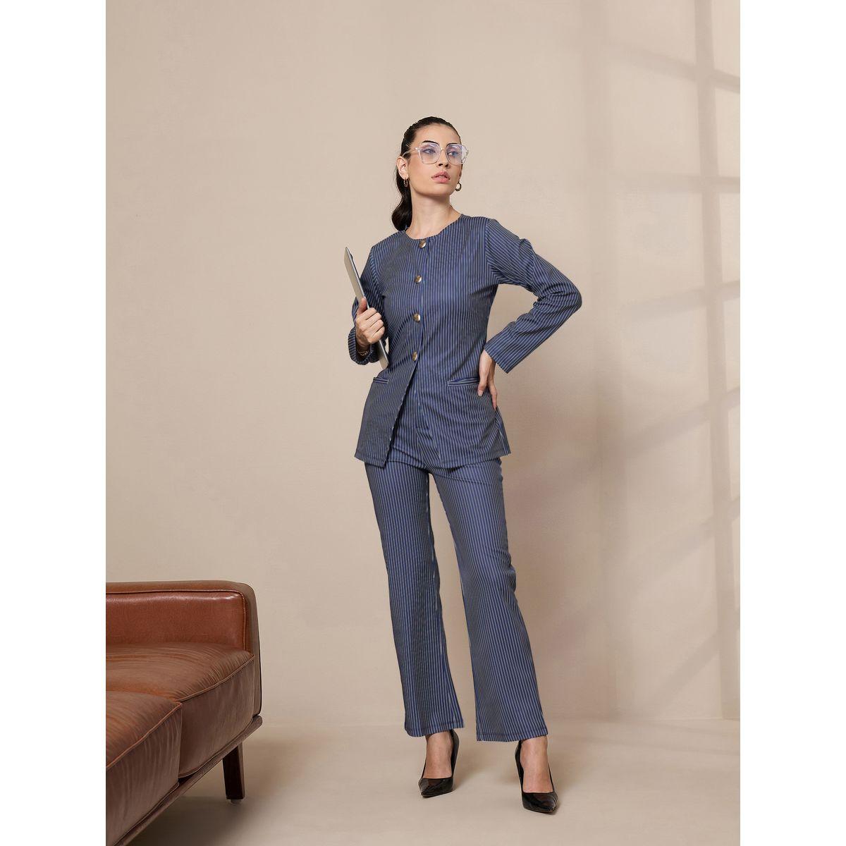 Sassafras X Styli  Striped Slim Fit Trousers-women-clothing-bottoms-trousers-image-6