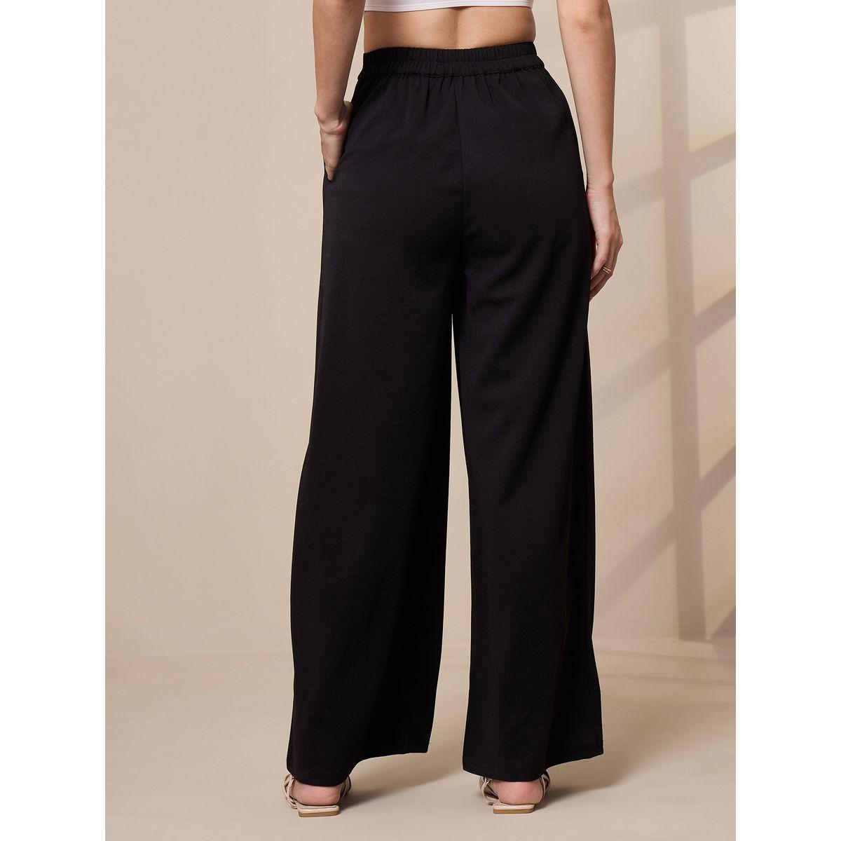 Sassafras X Styli  High Rise Pleat Detail Wide Leg Trousers-women-clothing-bottoms-trousers-image-5