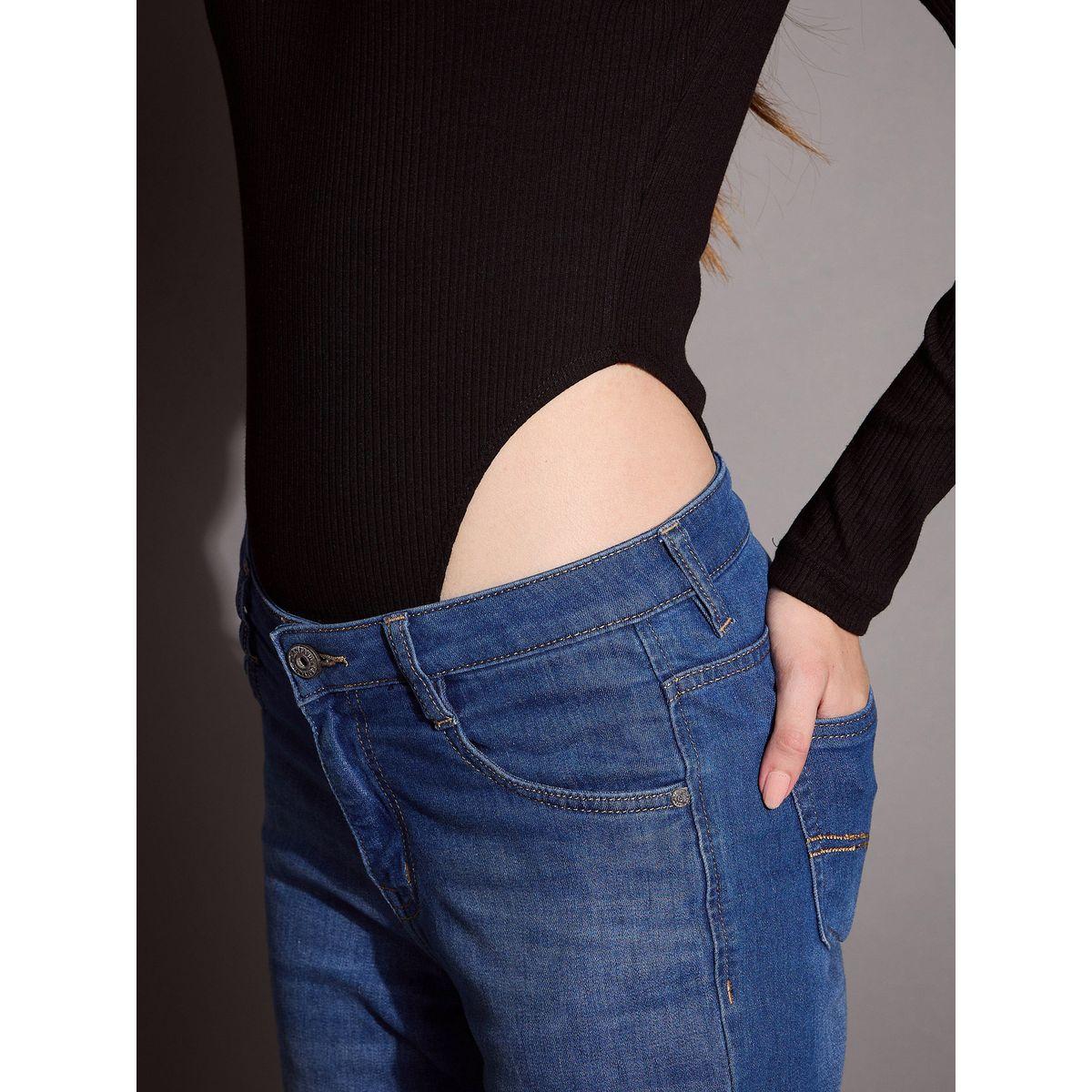 بودي سوت بتفاصيل مضلعة وياقة عالية ساسافراس × ستايلي-women-clothing-tshirts-image-5