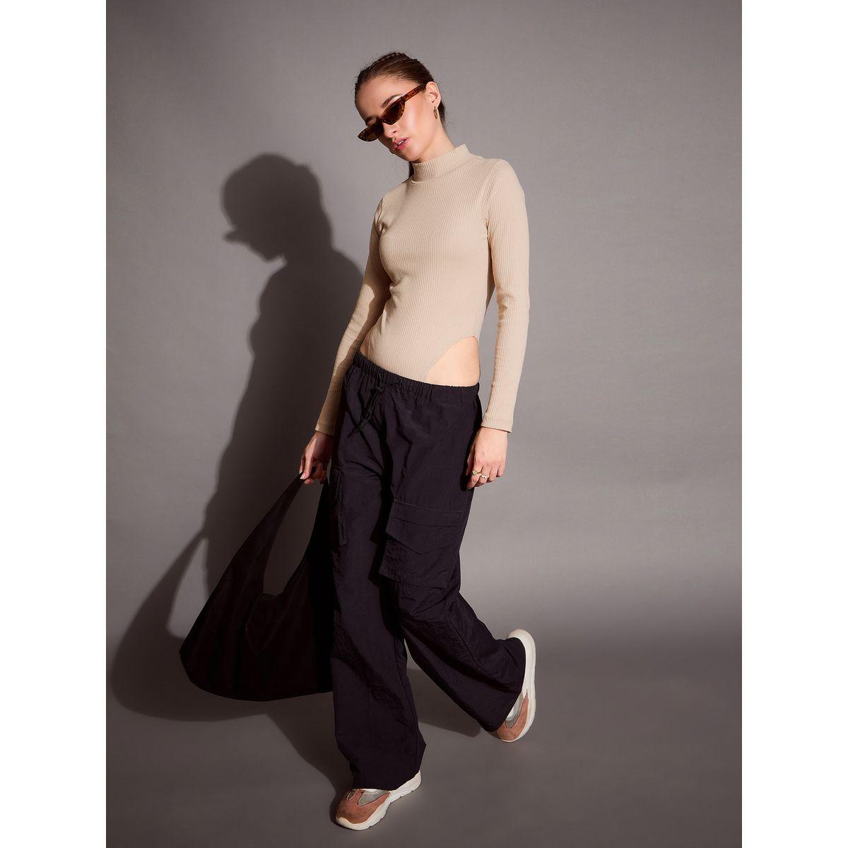بودي سوت بتفاصيل مضلعة وياقة عالية ساسافراس × ستايلي-women-clothing-tshirts-image-5