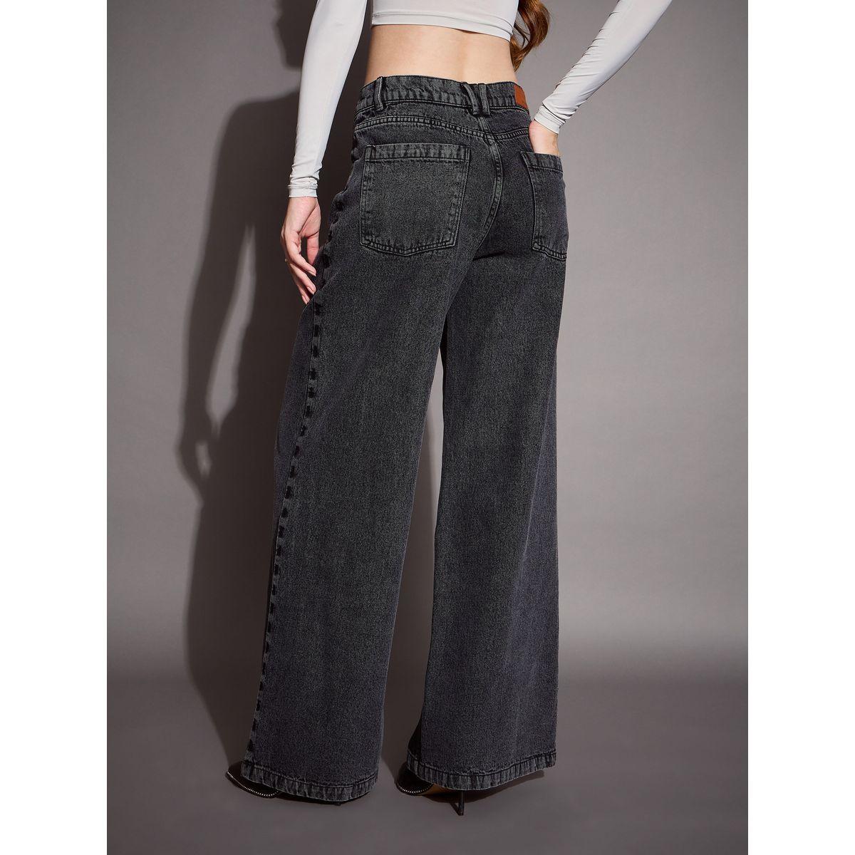 Sassafras X Styli  Low Rise Wide Leg Jeans-women-clothing-bottoms-jeans-image-5