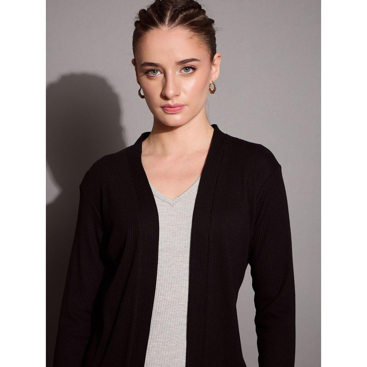 Sassafras X Styli  Open Front Ribbed Shrug-women-clothing-shirtsandblouses-shirts-image-4