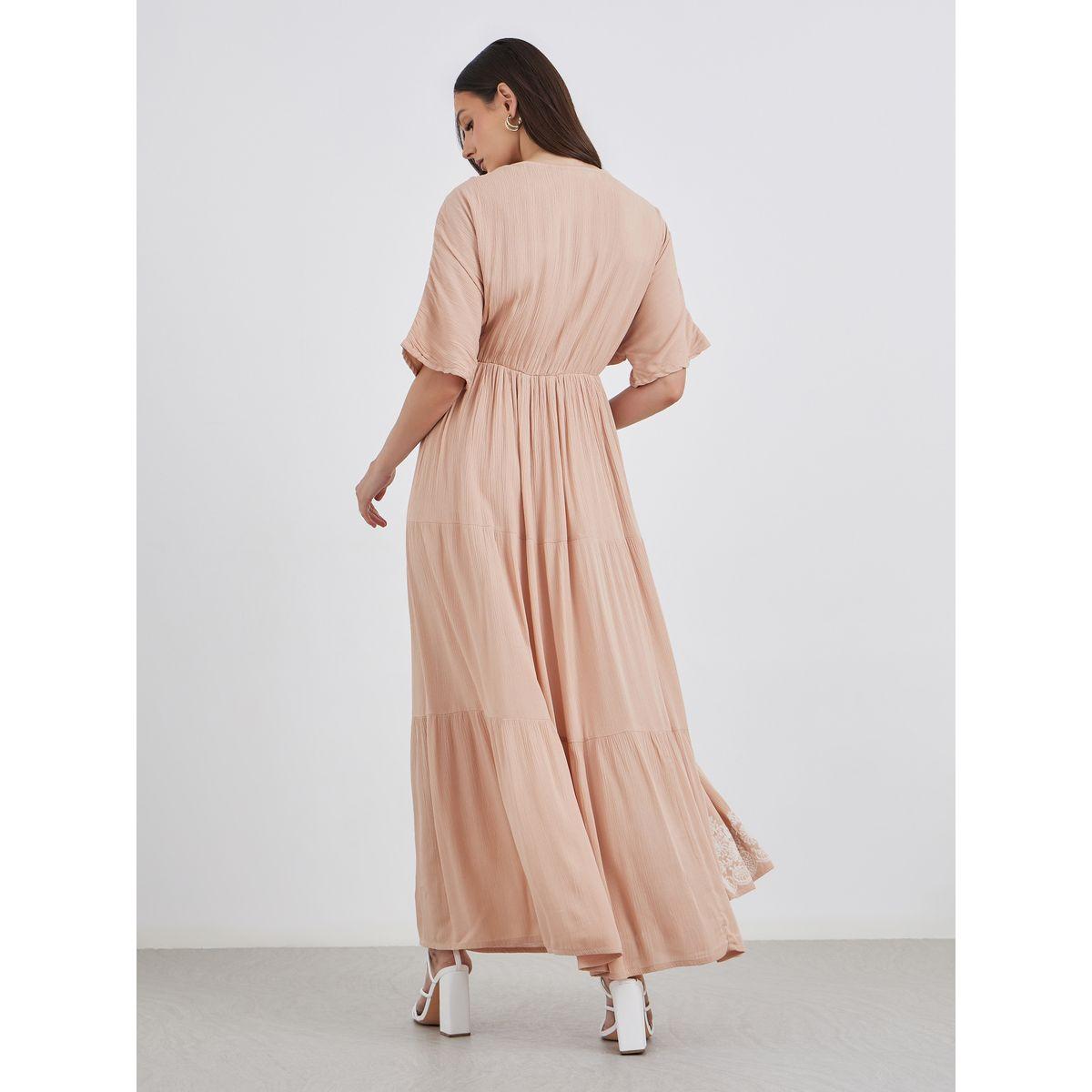 فستان طويل بتفاصيل مُطرزة مع كسرات-women-clothing-dresses-image-5