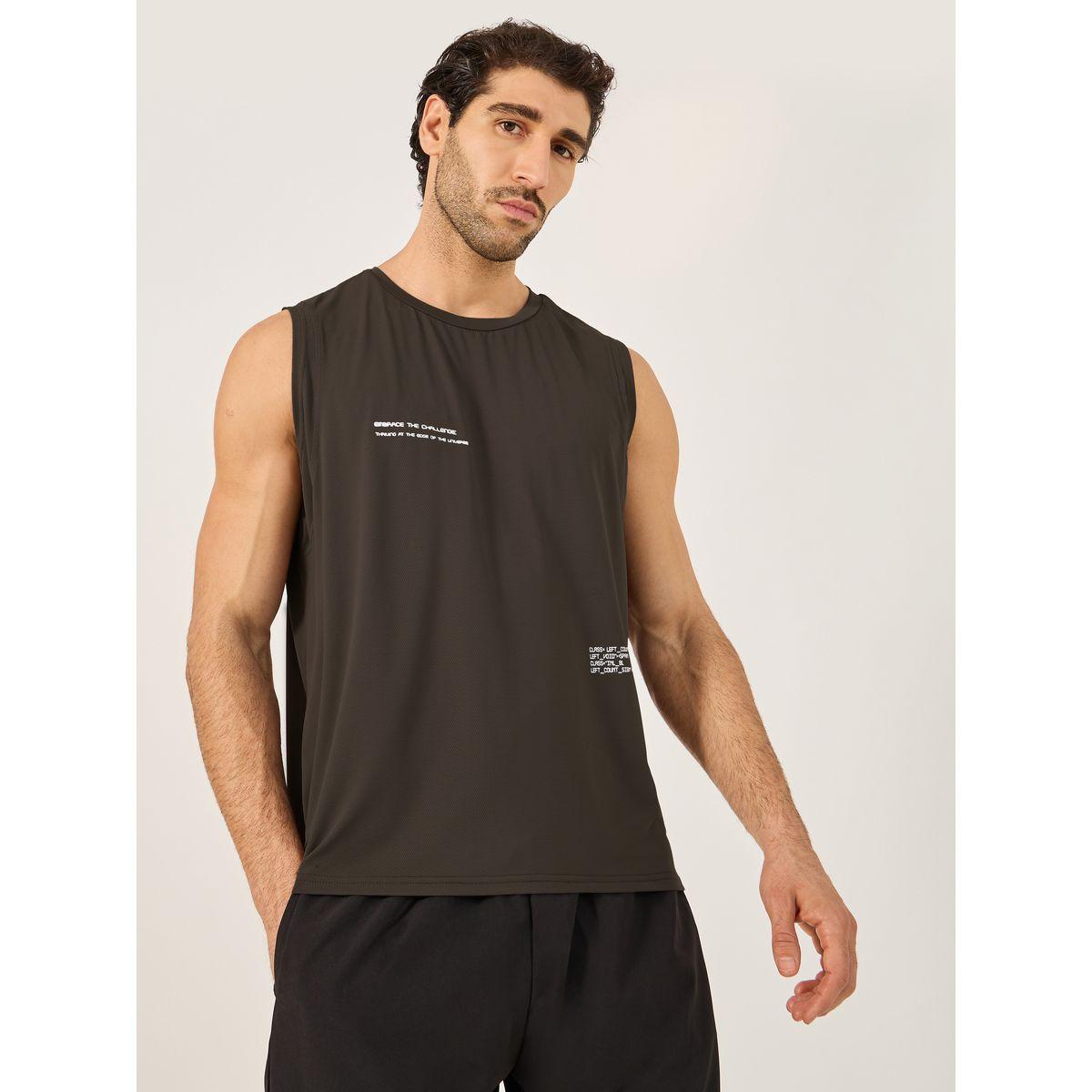 Styli Running Deep Armhole Vest with Minimal Slogan Print-men-clothing-sportswearandactivewear-tshirtsandpolos-image-1