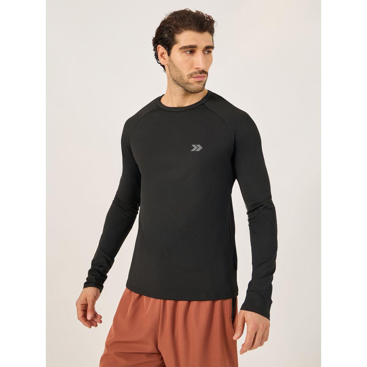 Styli Running Compression T-Shirt with Thumbhole Sleeves-men-clothing-sportswearandactivewear-tshirtsandpolos-image-1