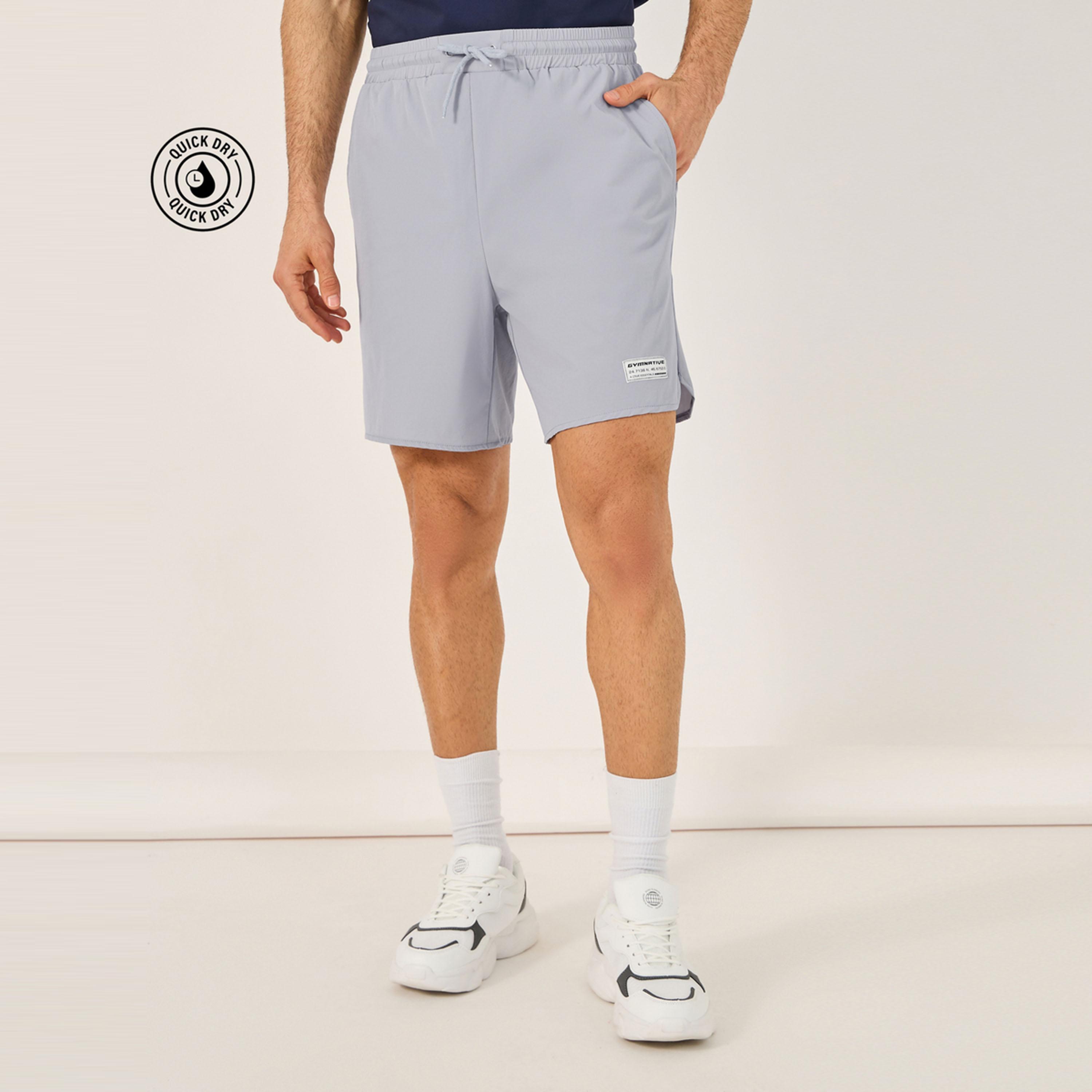 Styli Limited Regular Fit Training Shorts with Patch Detail-men-clothing-sportswearandactivewear-bottoms-shorts-image-1