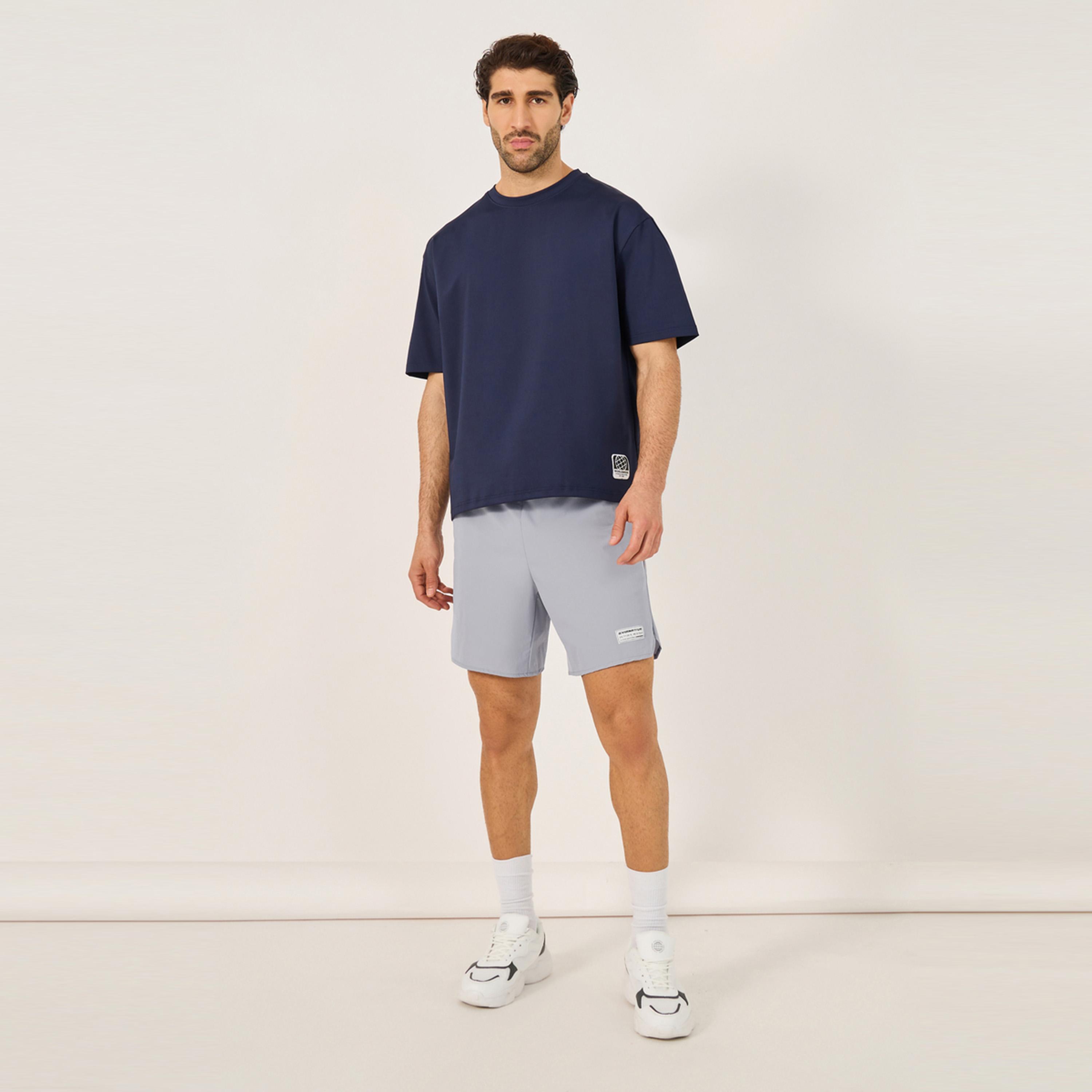 Styli Limited Regular Fit Training Shorts with Patch Detail-men-clothing-sportswearandactivewear-bottoms-shorts-image-2