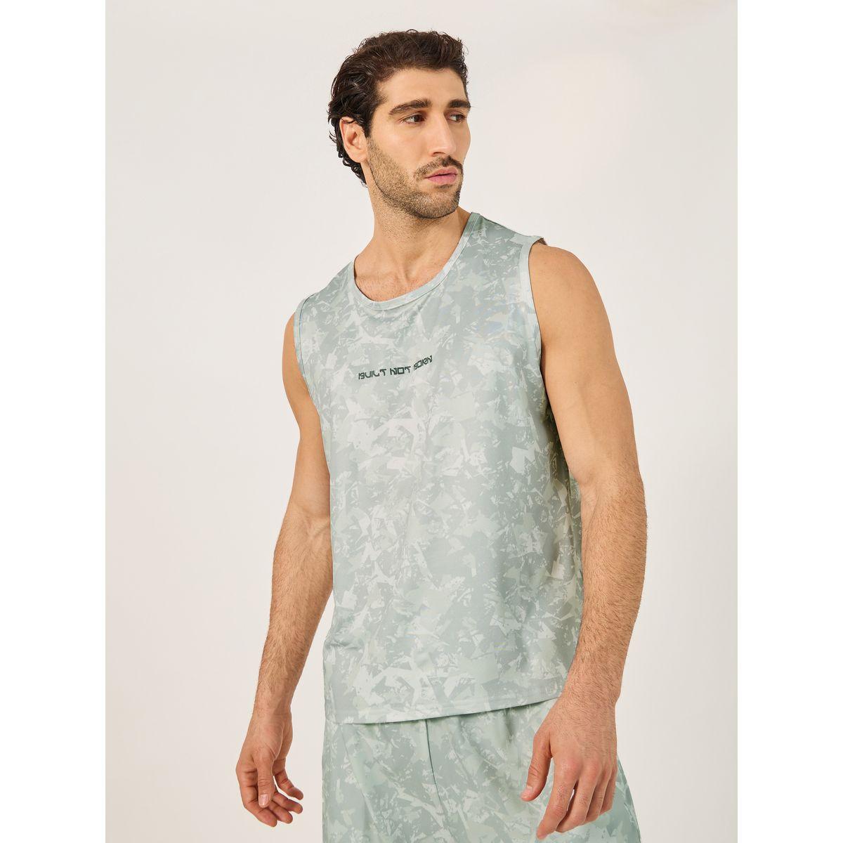 Styli All Over Print Slogan Detail Running Vest-men-clothing-sportswearandactivewear-tshirtsandpolos-image-1