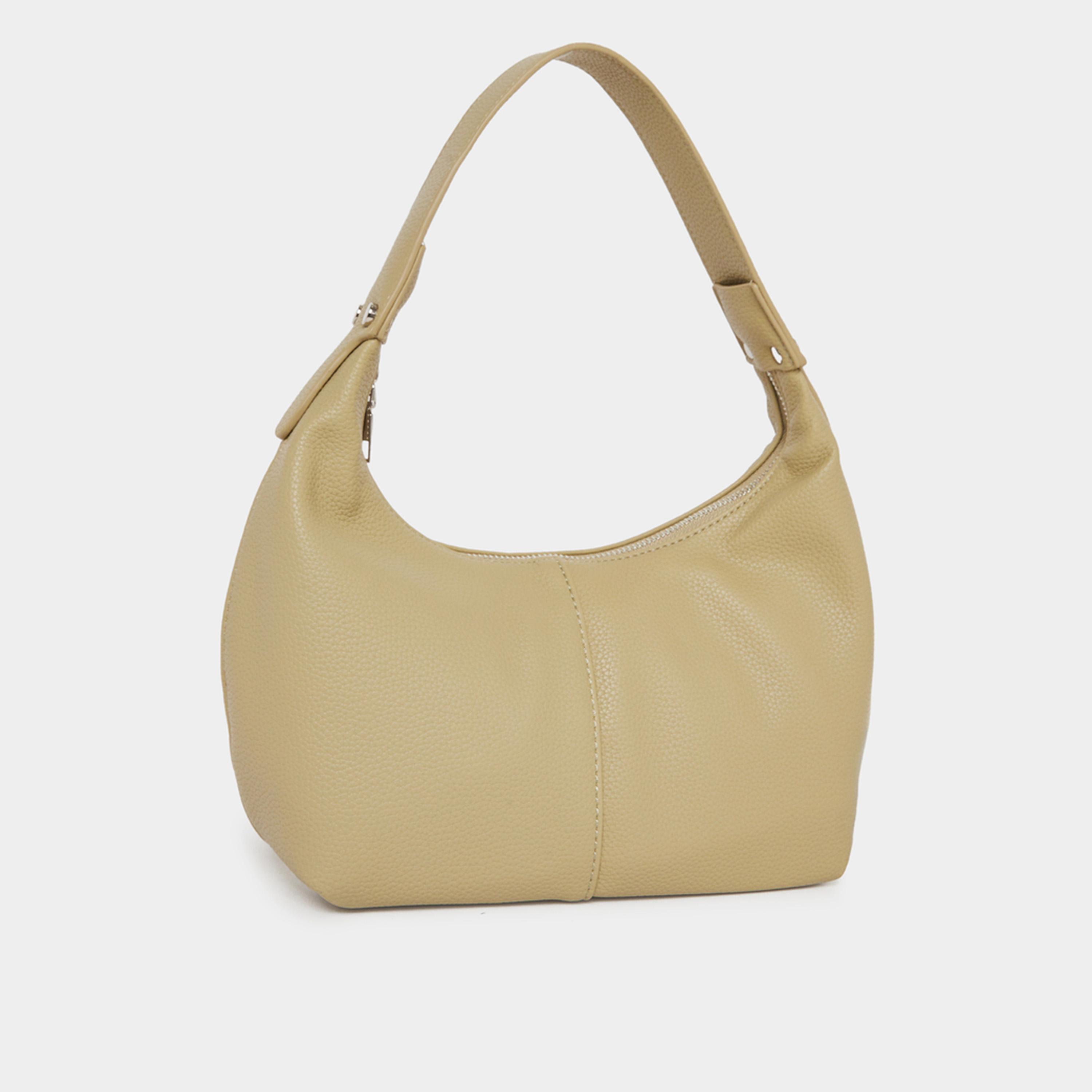 Styli Textured Shoulder Bag With Zip Closure-women-bagsandwallets-handbags-image-1