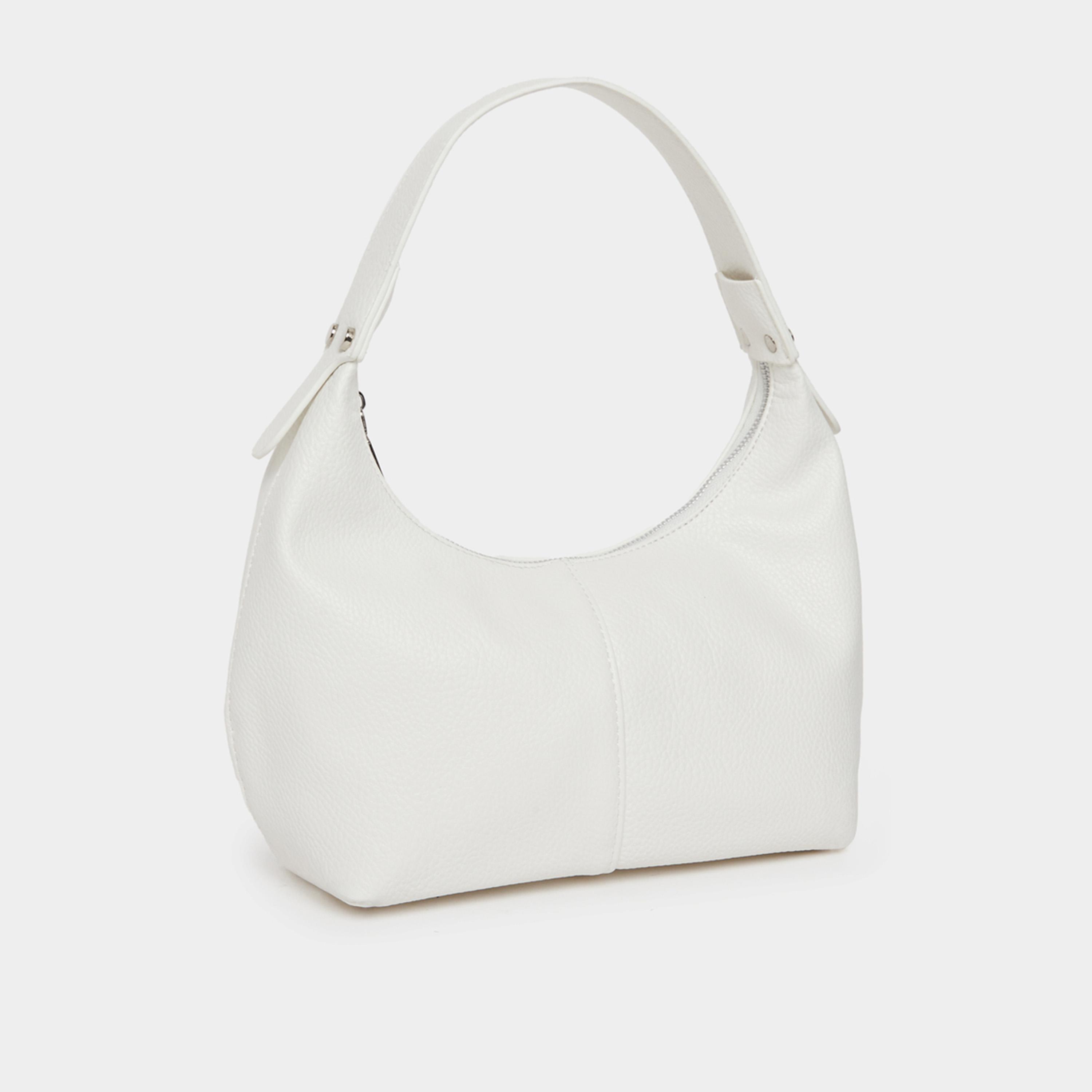 Styli Textured Shoulder Bag With Zip Closure-women-bagsandwallets-handbags-image-1