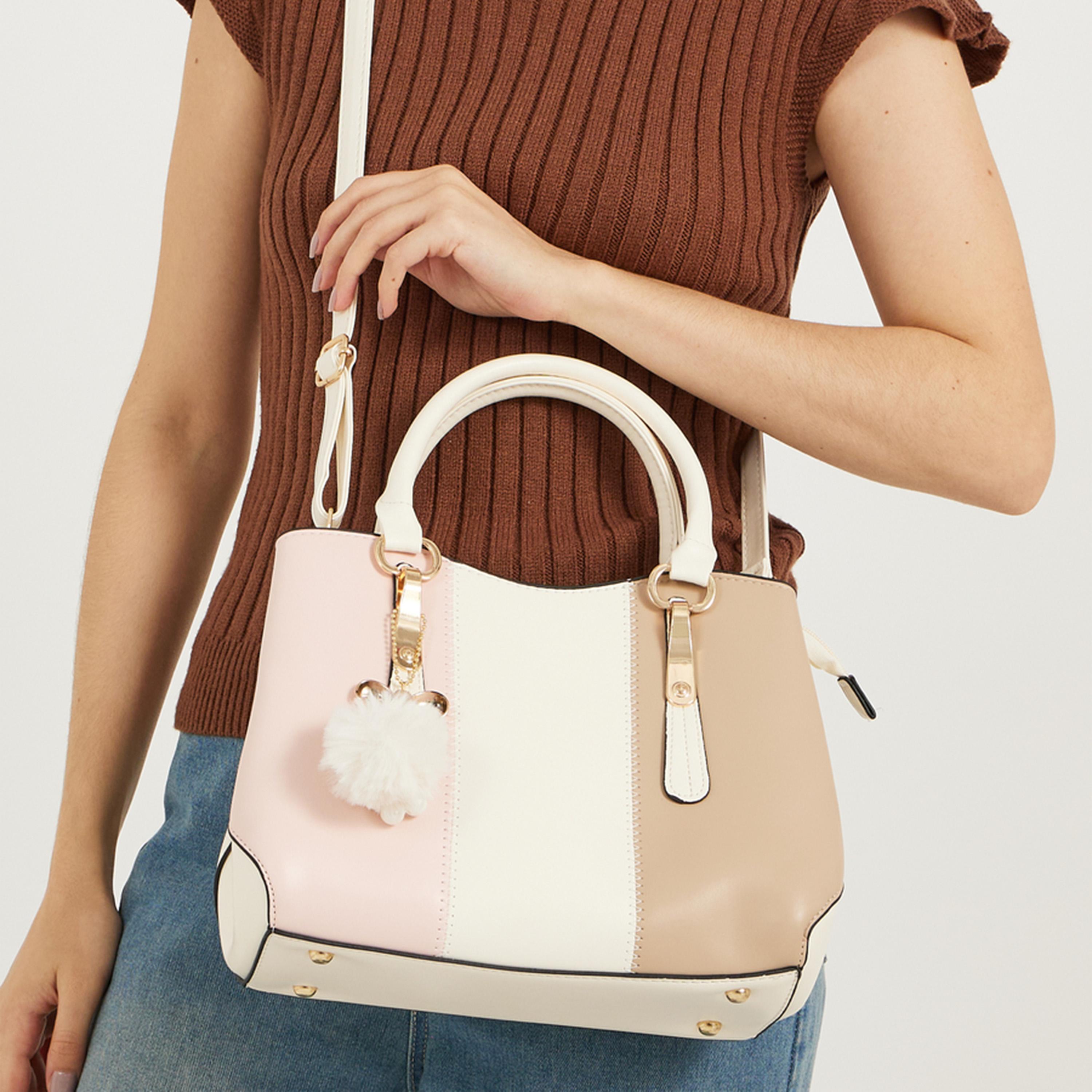 ستايلي - حقيبة يد بمقبض علوي وألوان متباينة-women-bagsandwallets-handbags-image-2