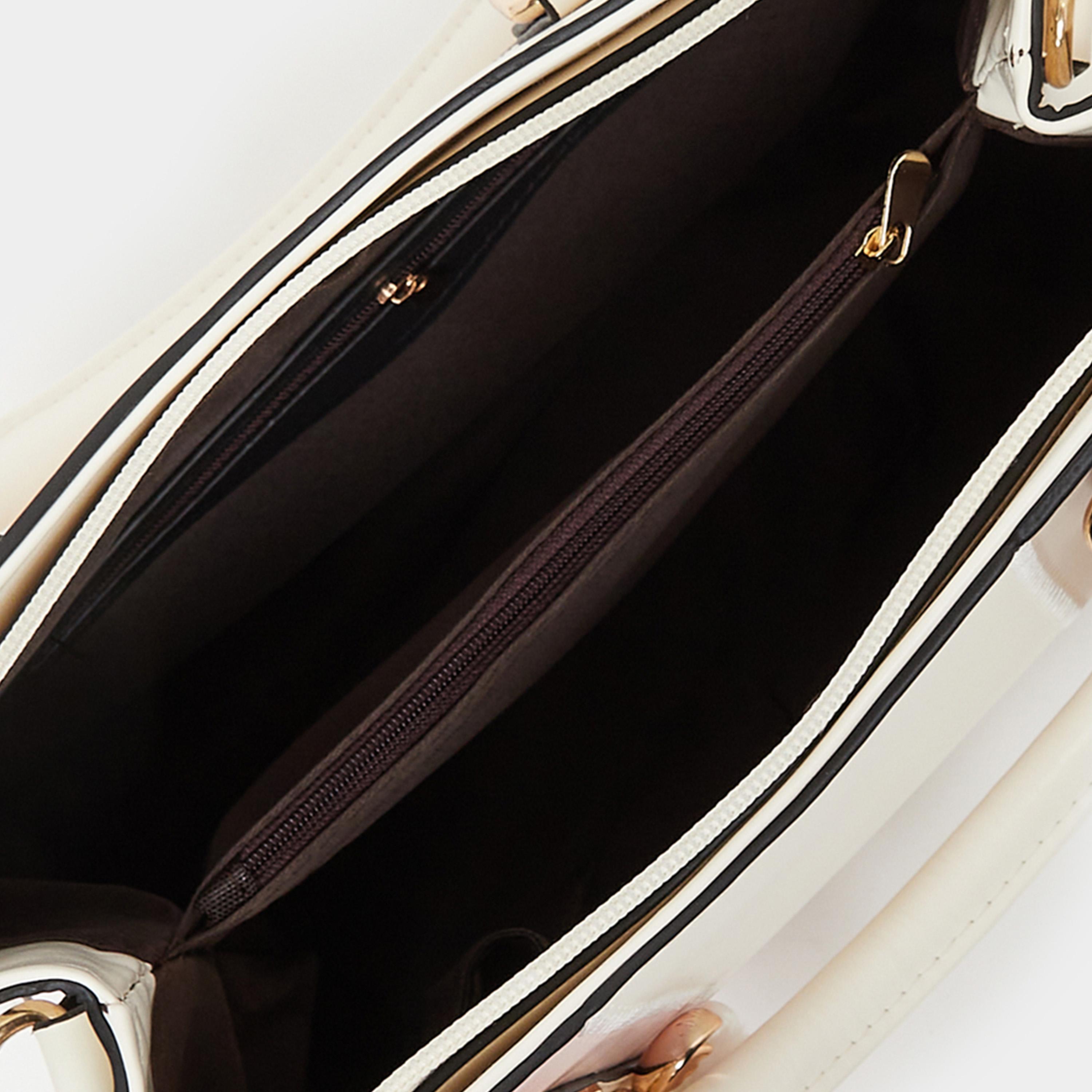 Styli Drop Chain Color Block Handbag with Top Handle-women-bagsandwallets-handbags-image-6