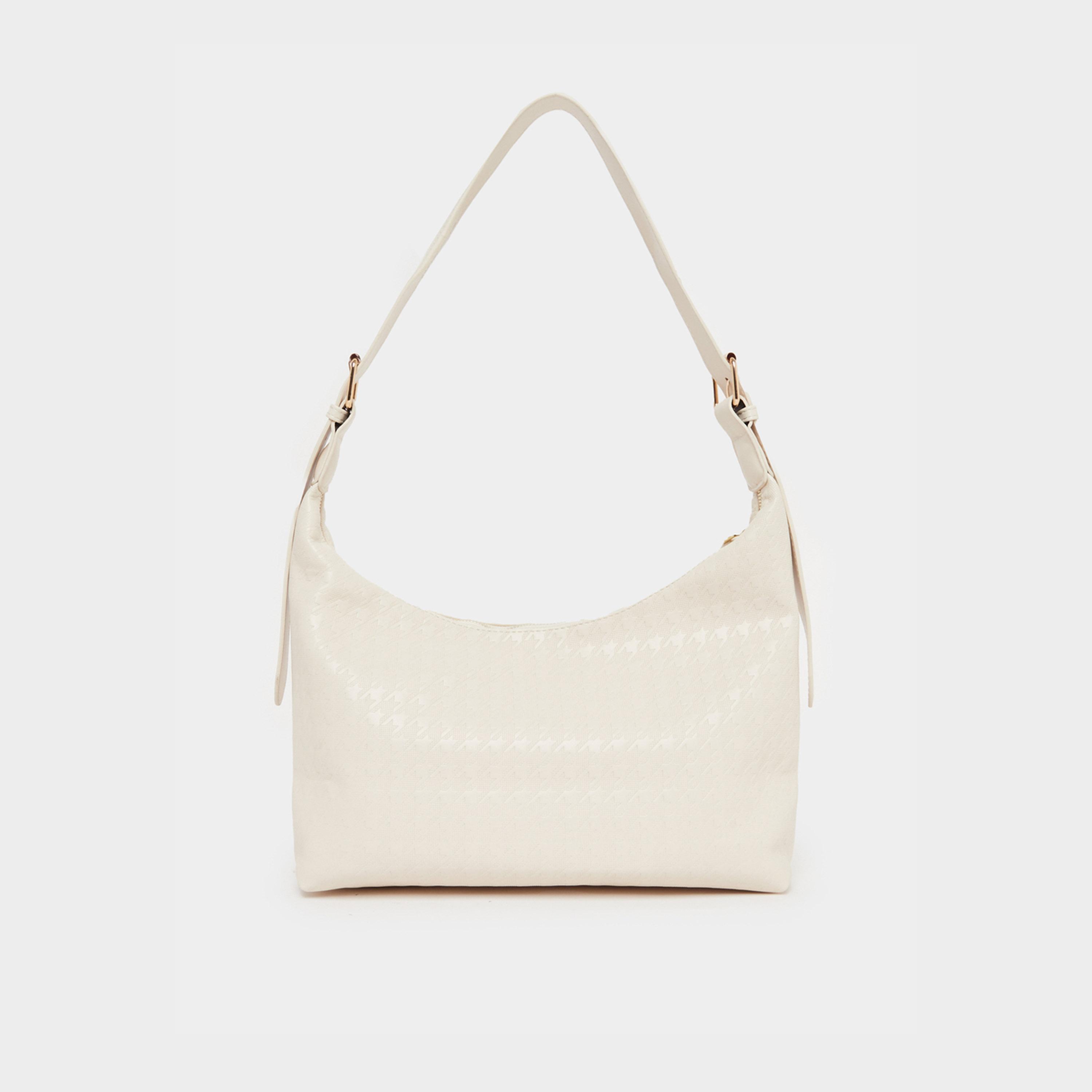 Styli Textured Tote Bag with Zip Closure-women-bagsandwallets-handbags-image-4