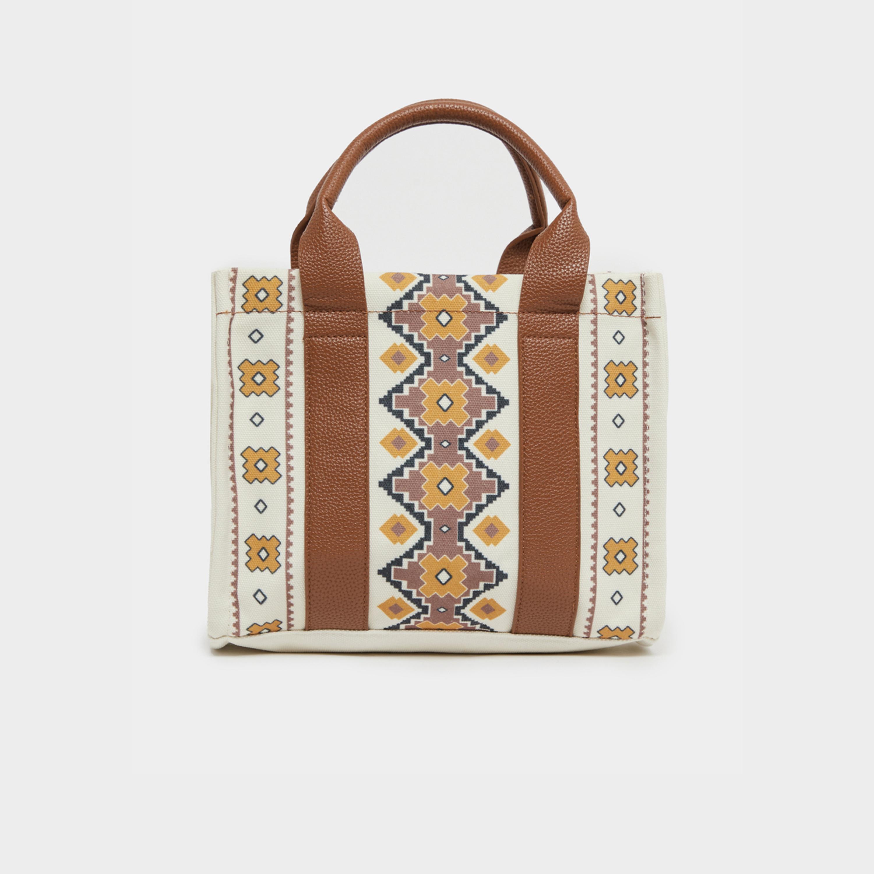 ستايلي - حقيبة يد بطبعة بوهو مع حزام قابل للتعديل-women-bagsandwallets-handbags-image-4