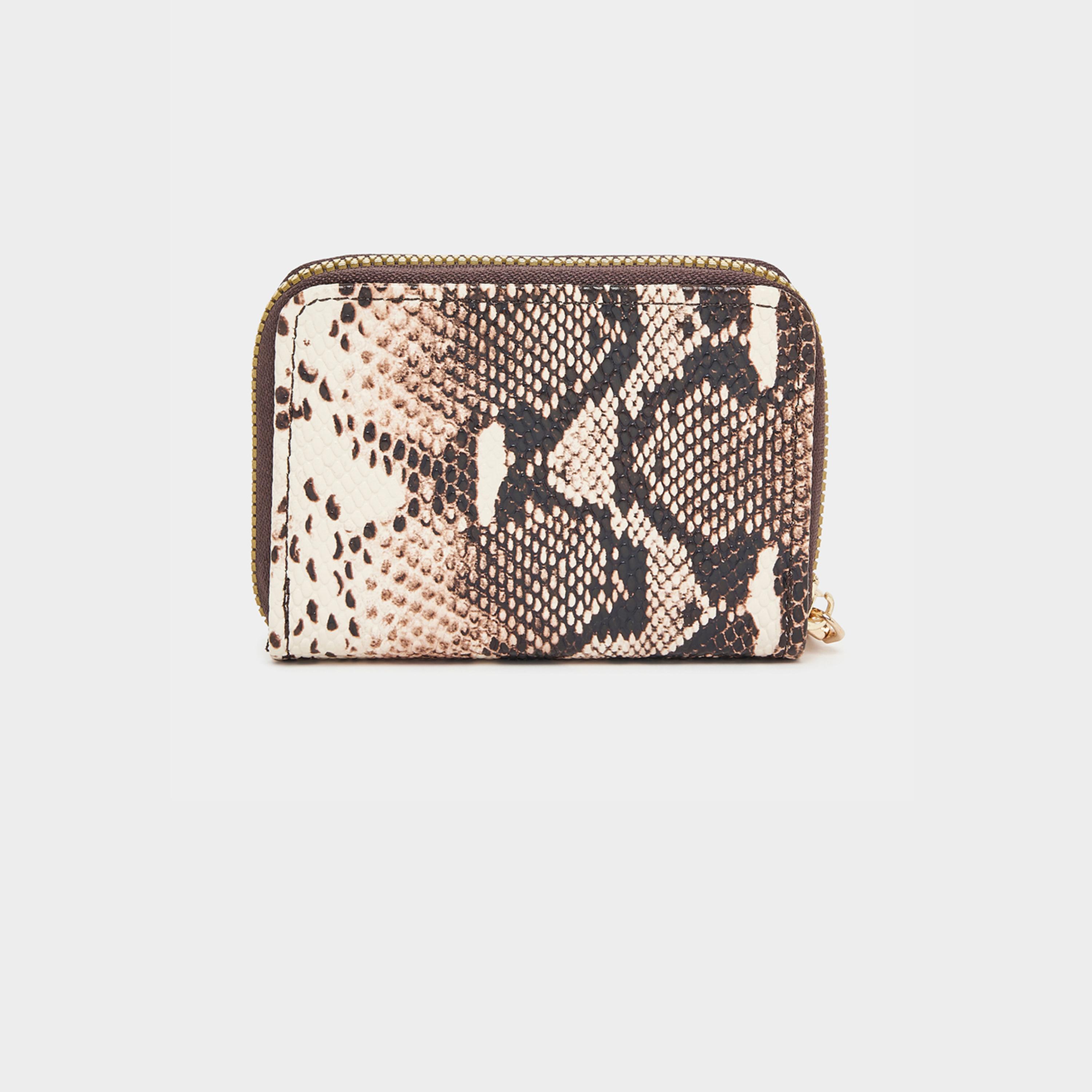 ستايلي - محفظة بطبعة بجلد الثعبان مع سحّاب-women-bagsandwallets-wallets-image-2