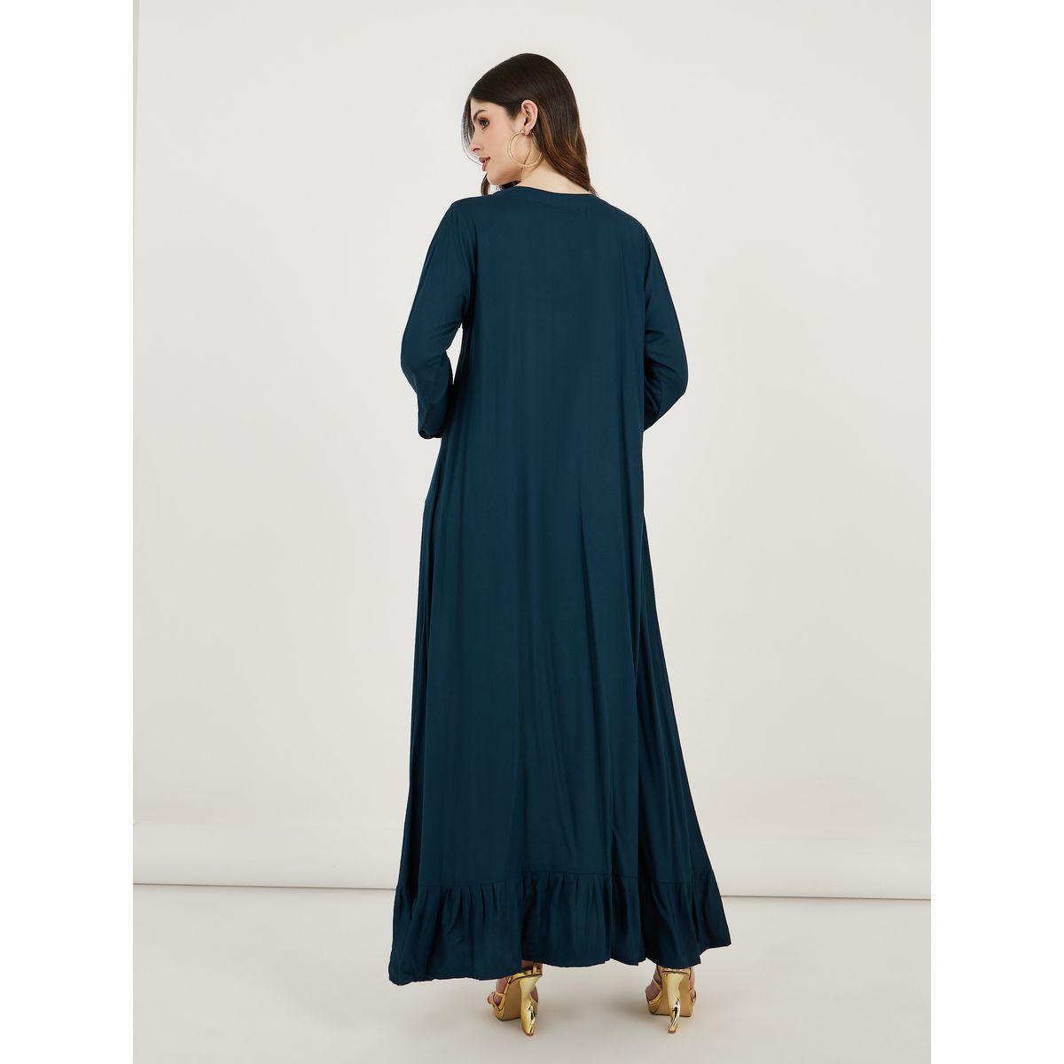 قفطان طويل مزين بالخرز ماكسيم كرييشن × ستايلي-women-arabicclothing-kaftan-image-5