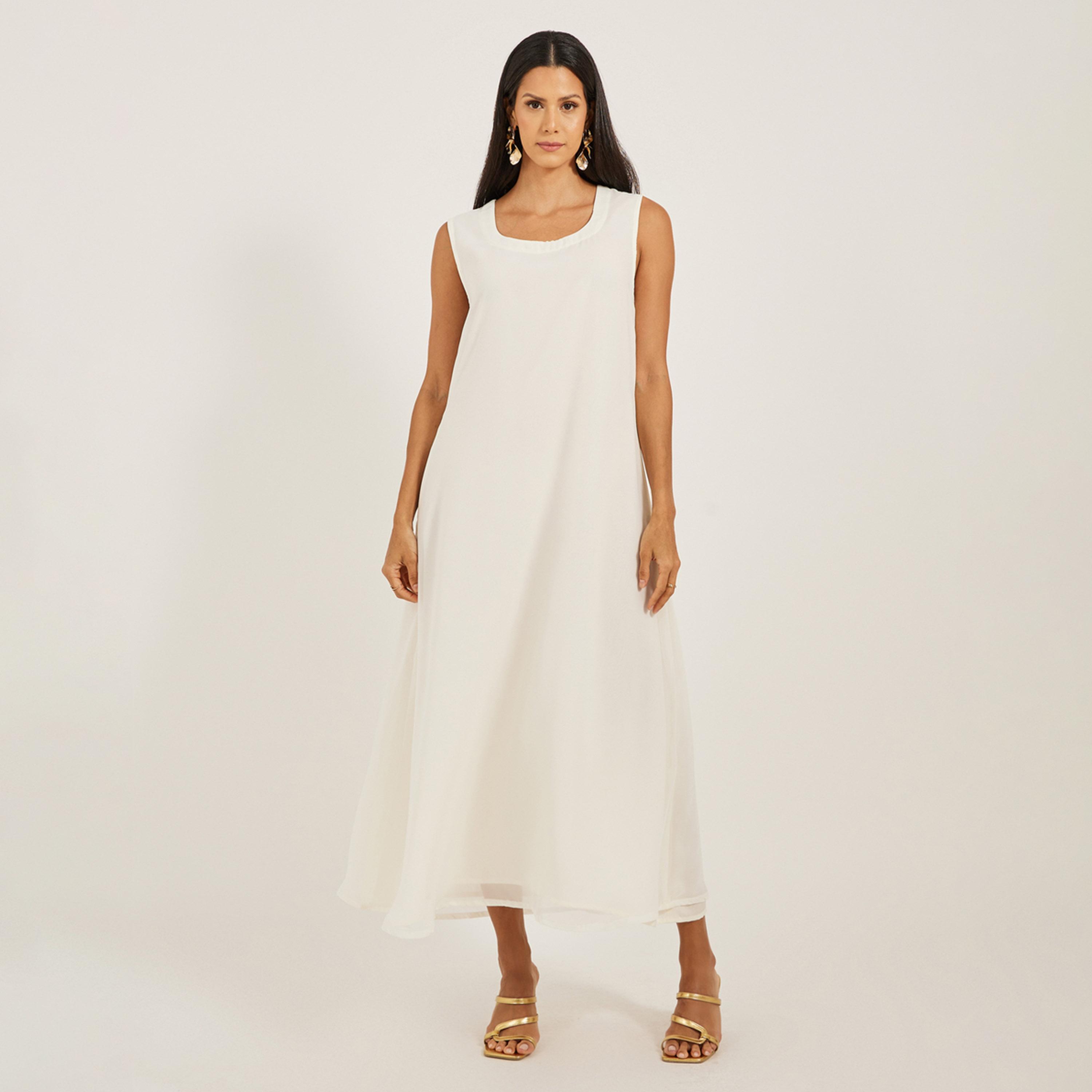 ماكسيم كرييشن × ستايلي - قفطان مطبوع ومطرز مع تفاصيل حزام-women-arabicclothing-kaftan-image-5
