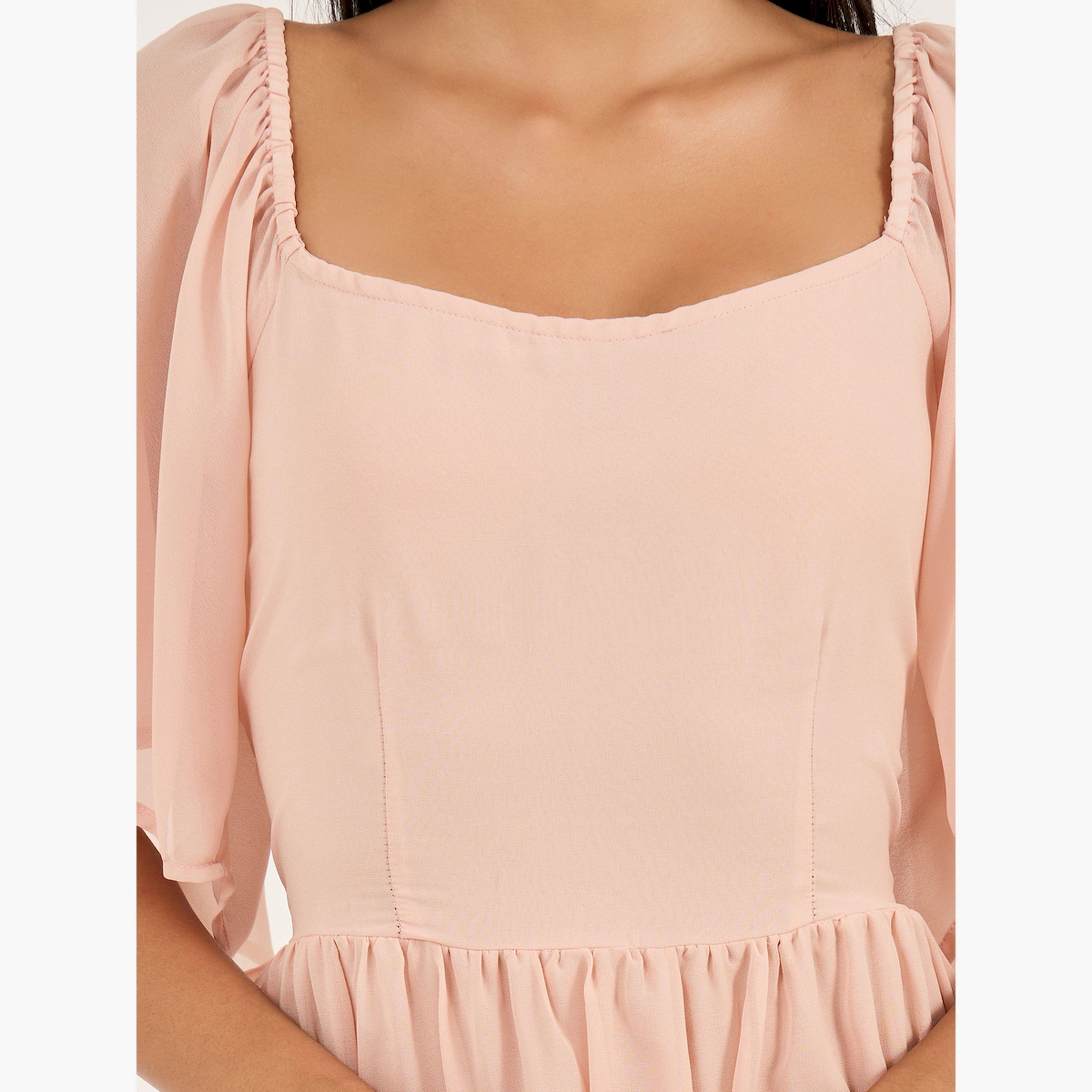 ستايلي - فستان ماكسي بأكمام ملاك-women-clothing-dresses-image-4