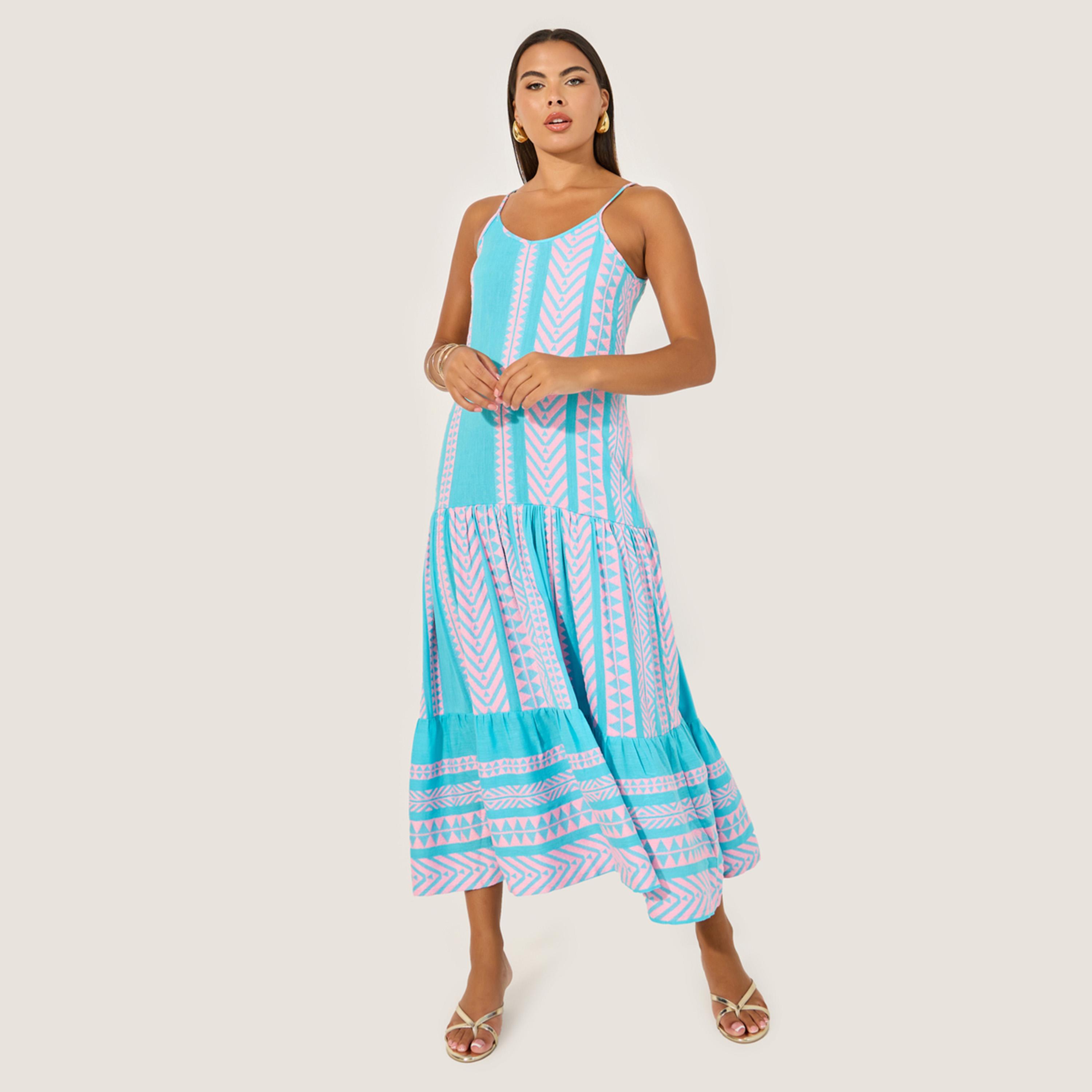 Styli Striped Strappy Tiered Maxi Dress-women-clothing-dresses-image-2