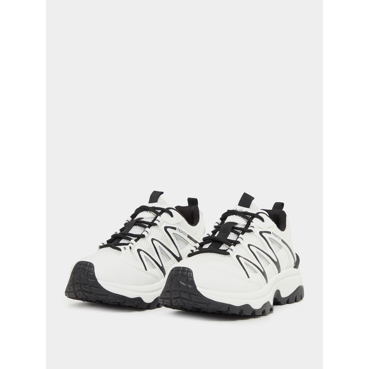 Textured Chunky Sole Sneakers-women-shoes-sneakers-image-3
