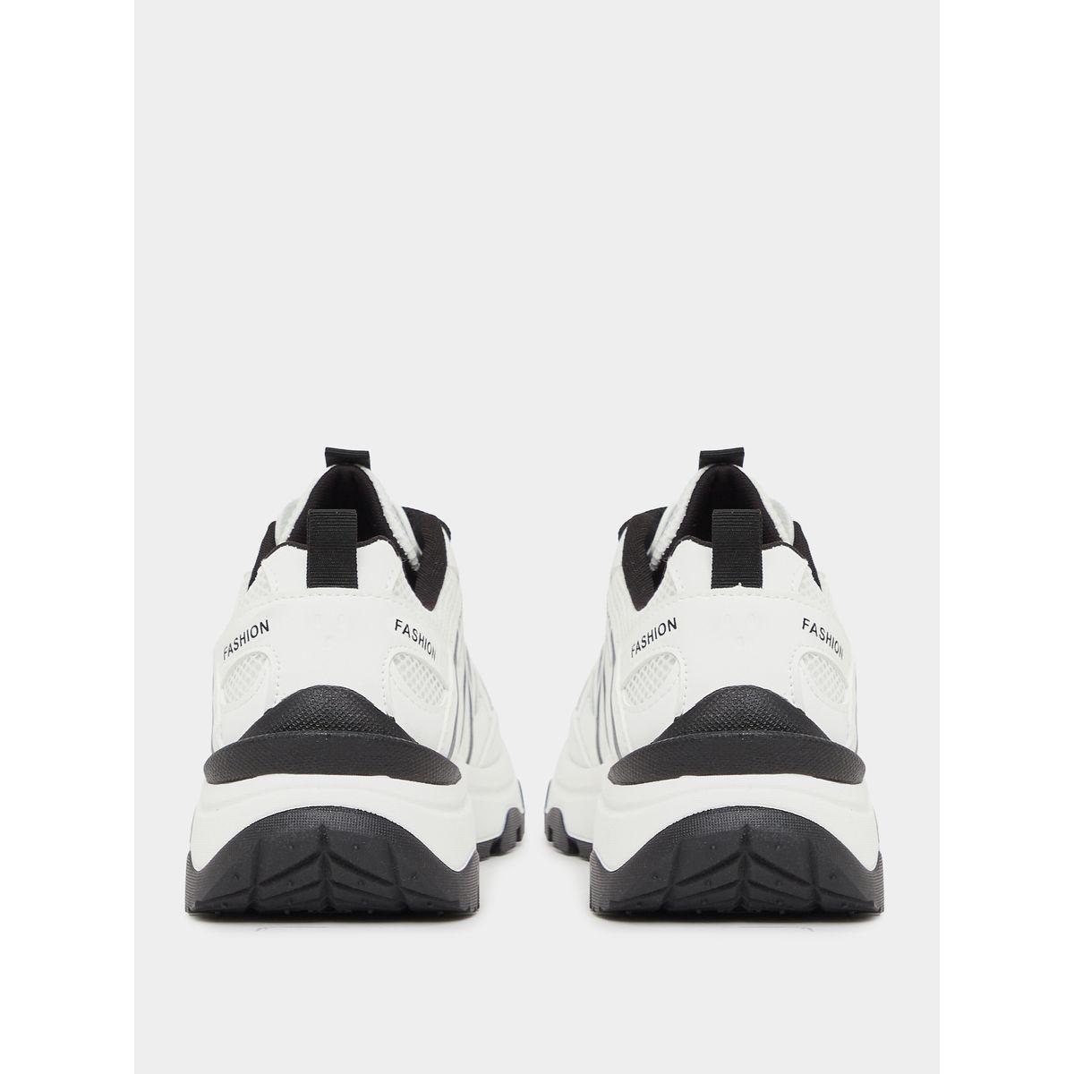 Textured Chunky Sole Sneakers-women-shoes-sneakers-image-5