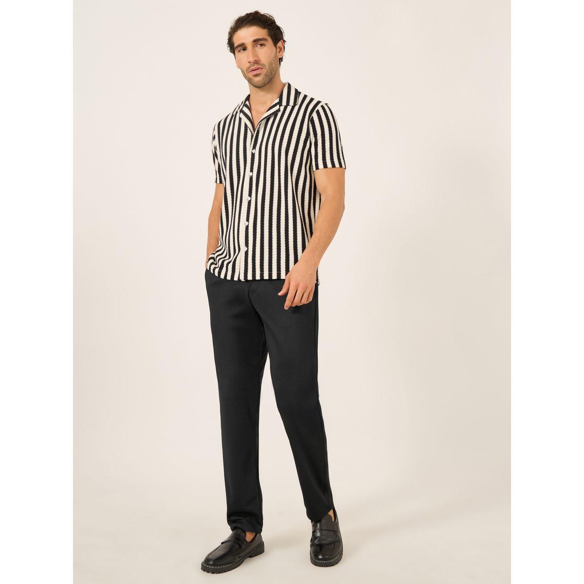 Styli Solid Slim Fit Knitted Pants-men-clothing-bottoms-trousersandchinos-trousers-image-2