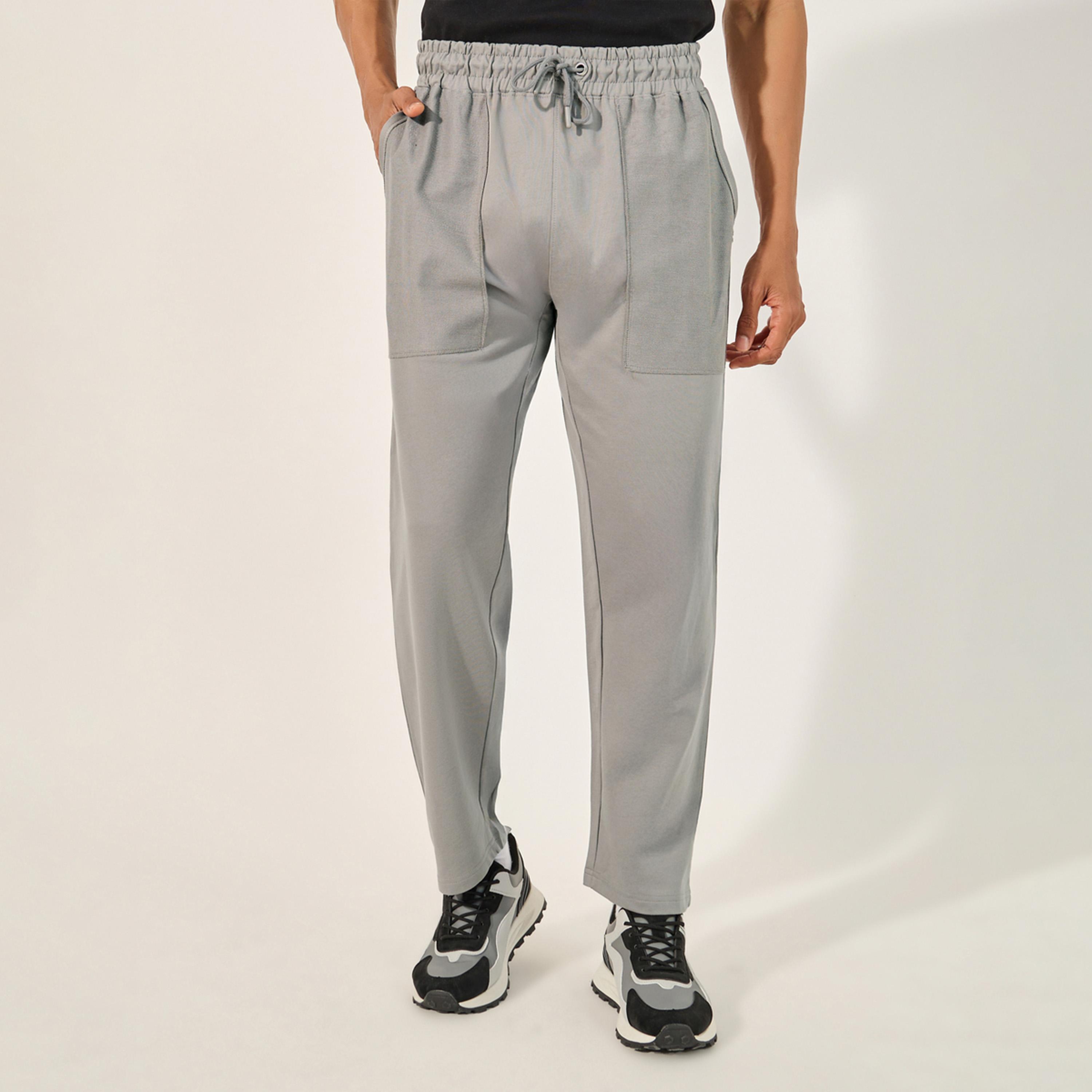 Styli Relaxed Fit Reverse Pocket Open Hem Terry Joggers-men-clothing-bottoms-joggers-image-1