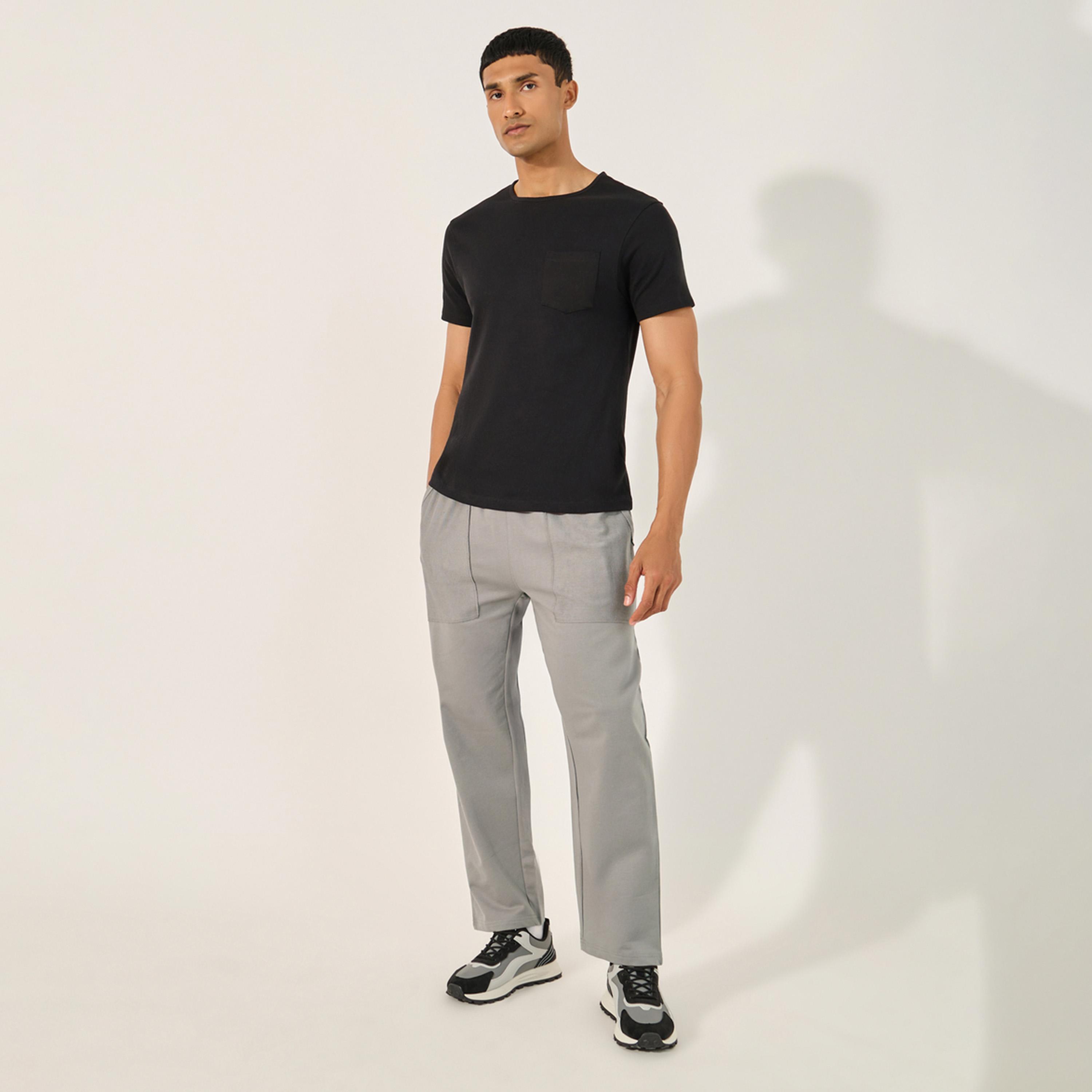 Styli Relaxed Fit Reverse Pocket Open Hem Terry Joggers-men-clothing-bottoms-joggers-image-2