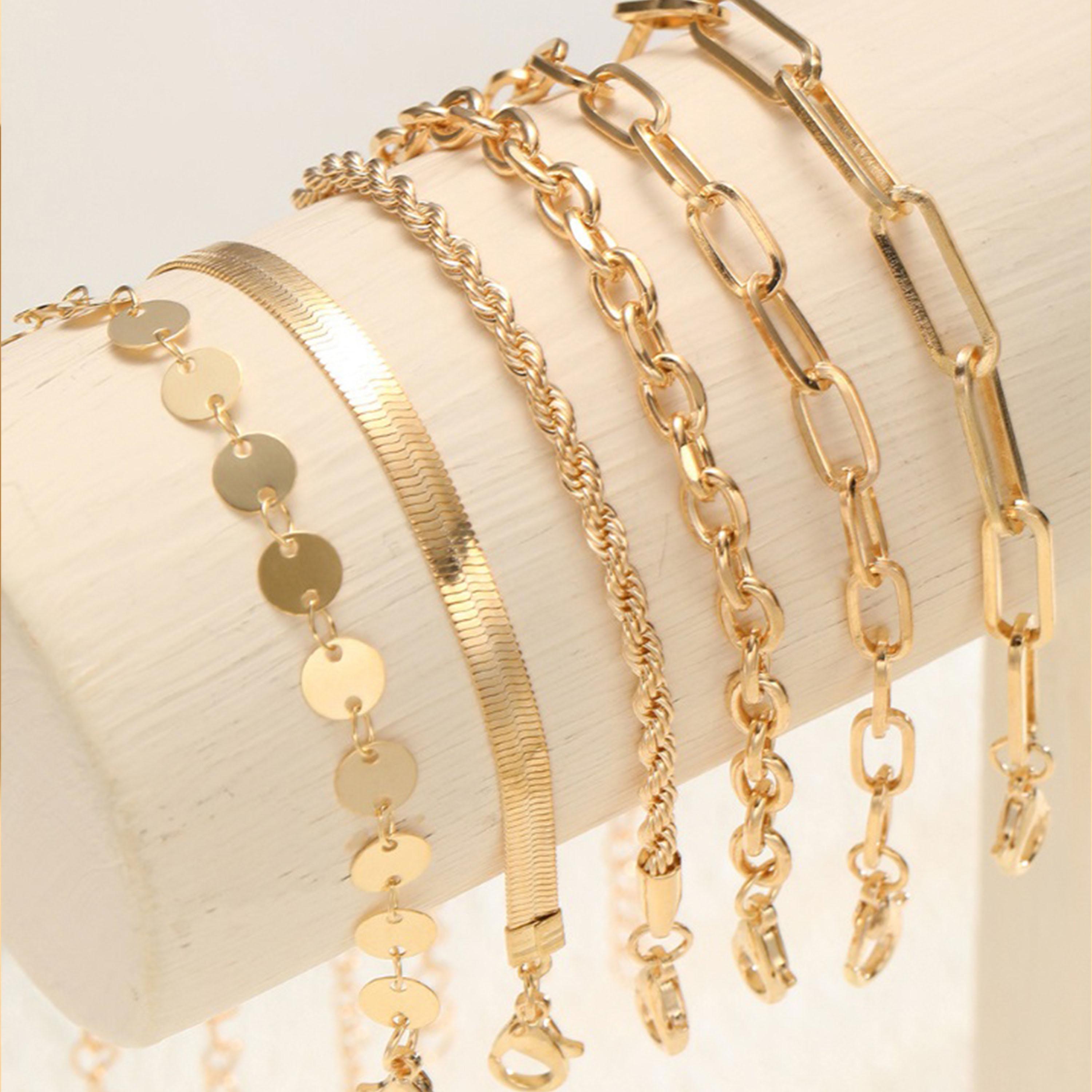 Styli Set of 6 - Assorted Link Chain Bracelets-women-watchesandjewellery-jewellery-banglesandbracelets-image-10