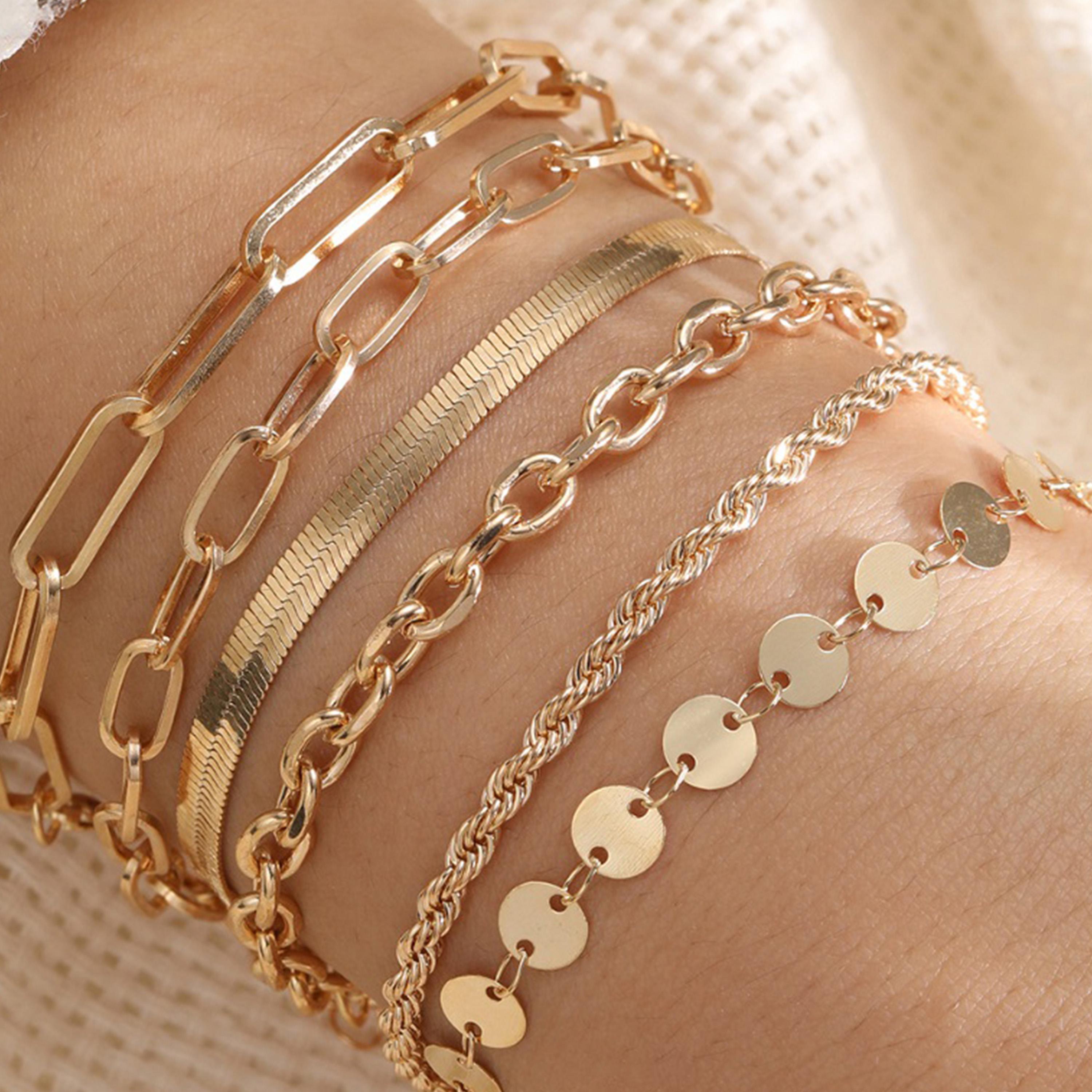 Styli Set of 6 - Assorted Link Chain Bracelets-women-watchesandjewellery-jewellery-banglesandbracelets-image-8