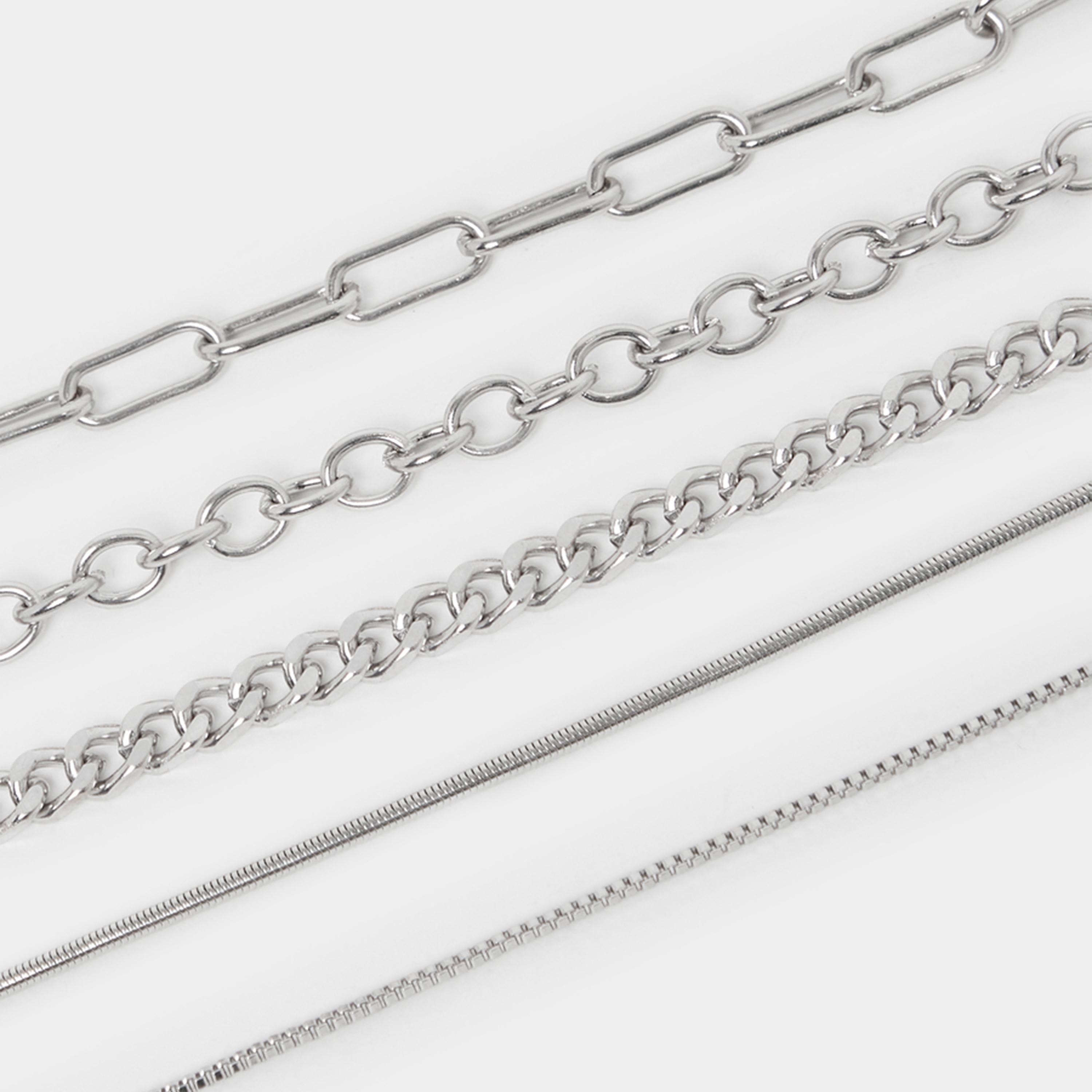 ستايلي - مجموعة من 5 قطع - أساور سلسلة حلقات متنوعة-women-watchesandjewellery-jewellery-banglesandbracelets-image-3
