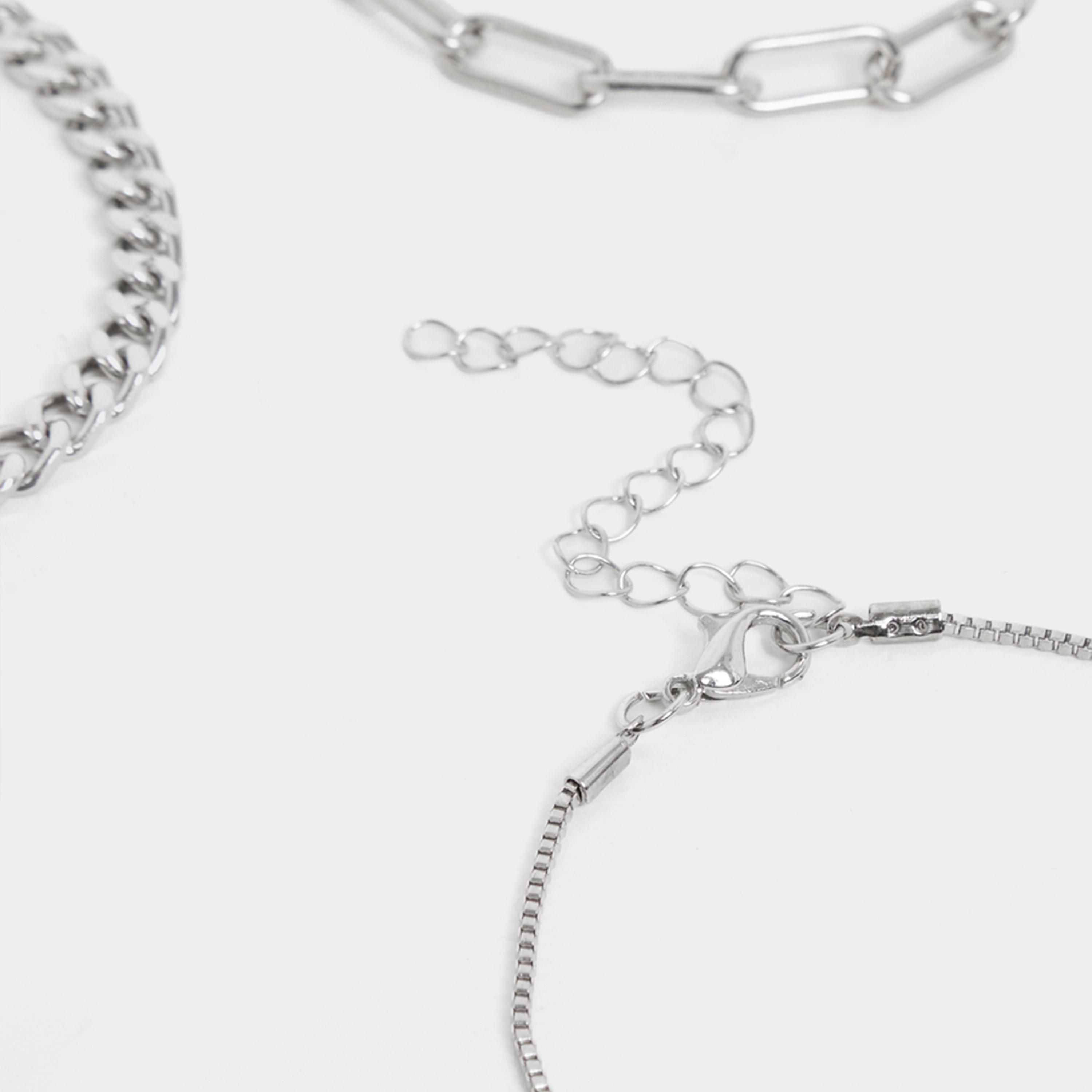 ستايلي - مجموعة من 5 قطع - أساور سلسلة حلقات متنوعة-women-watchesandjewellery-jewellery-banglesandbracelets-image-6