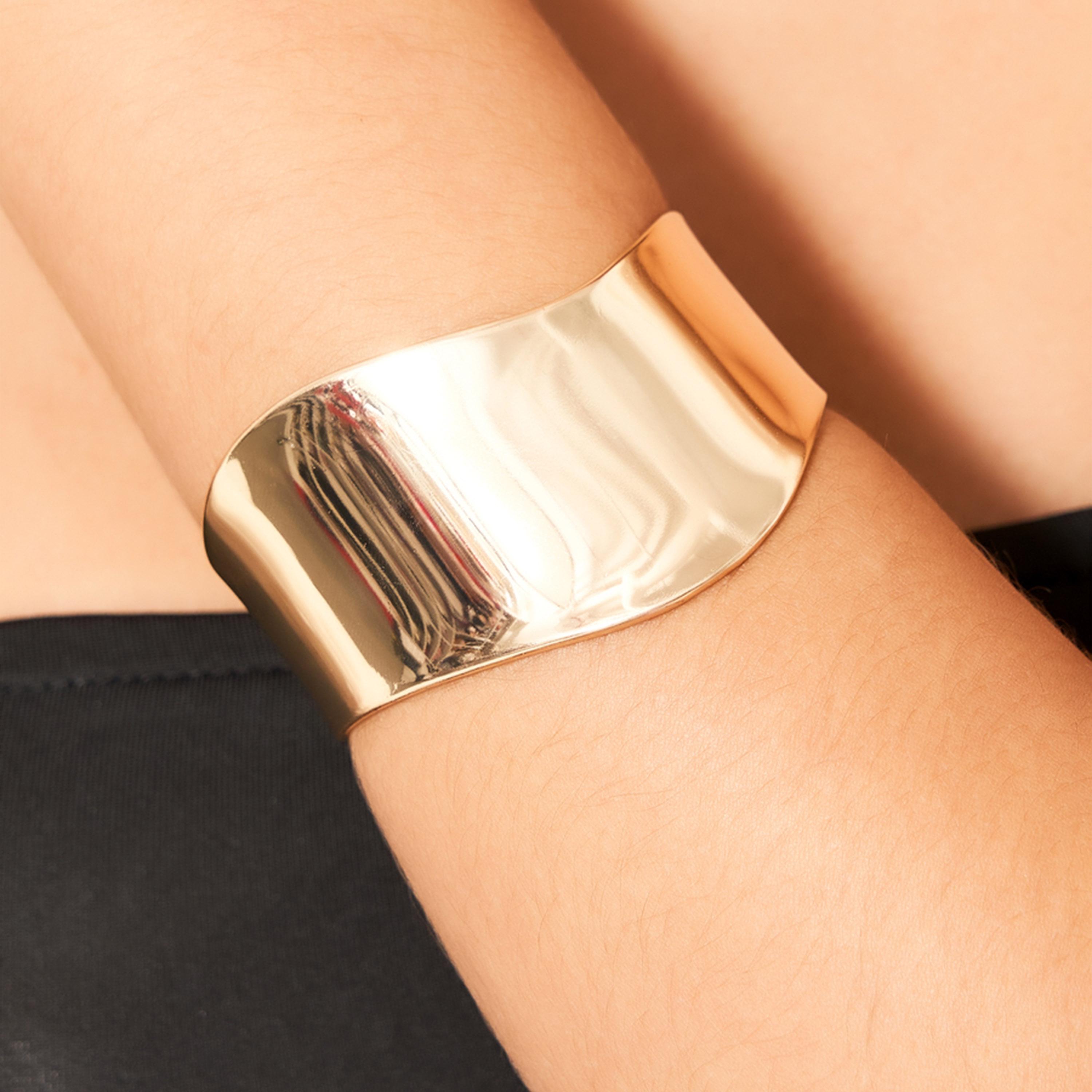 Styli Solid Thick Cuff Bracelet-women-watchesandjewellery-jewellery-banglesandbracelets-image-1