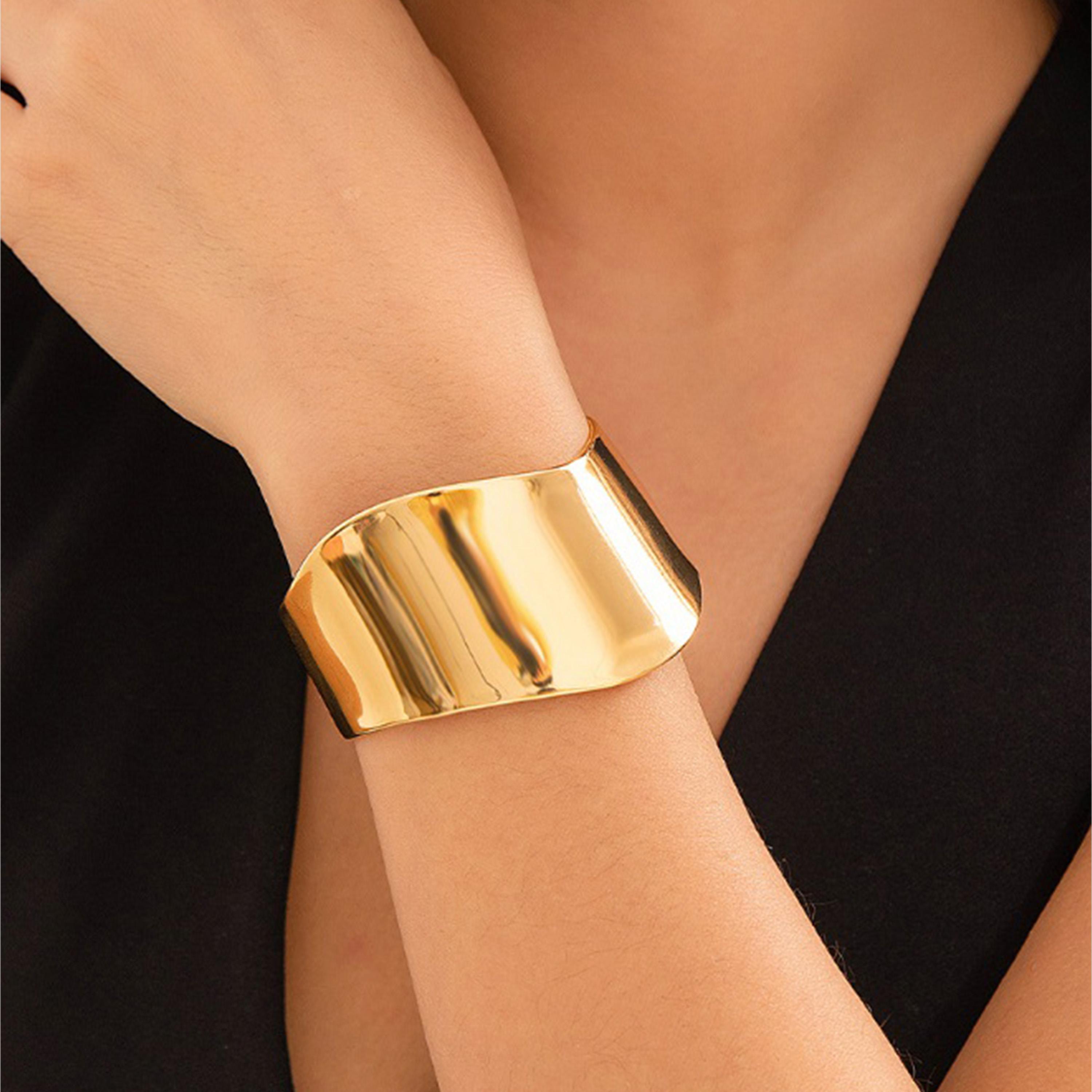 Styli Solid Thick Cuff Bracelet-women-watchesandjewellery-jewellery-banglesandbracelets-image-4