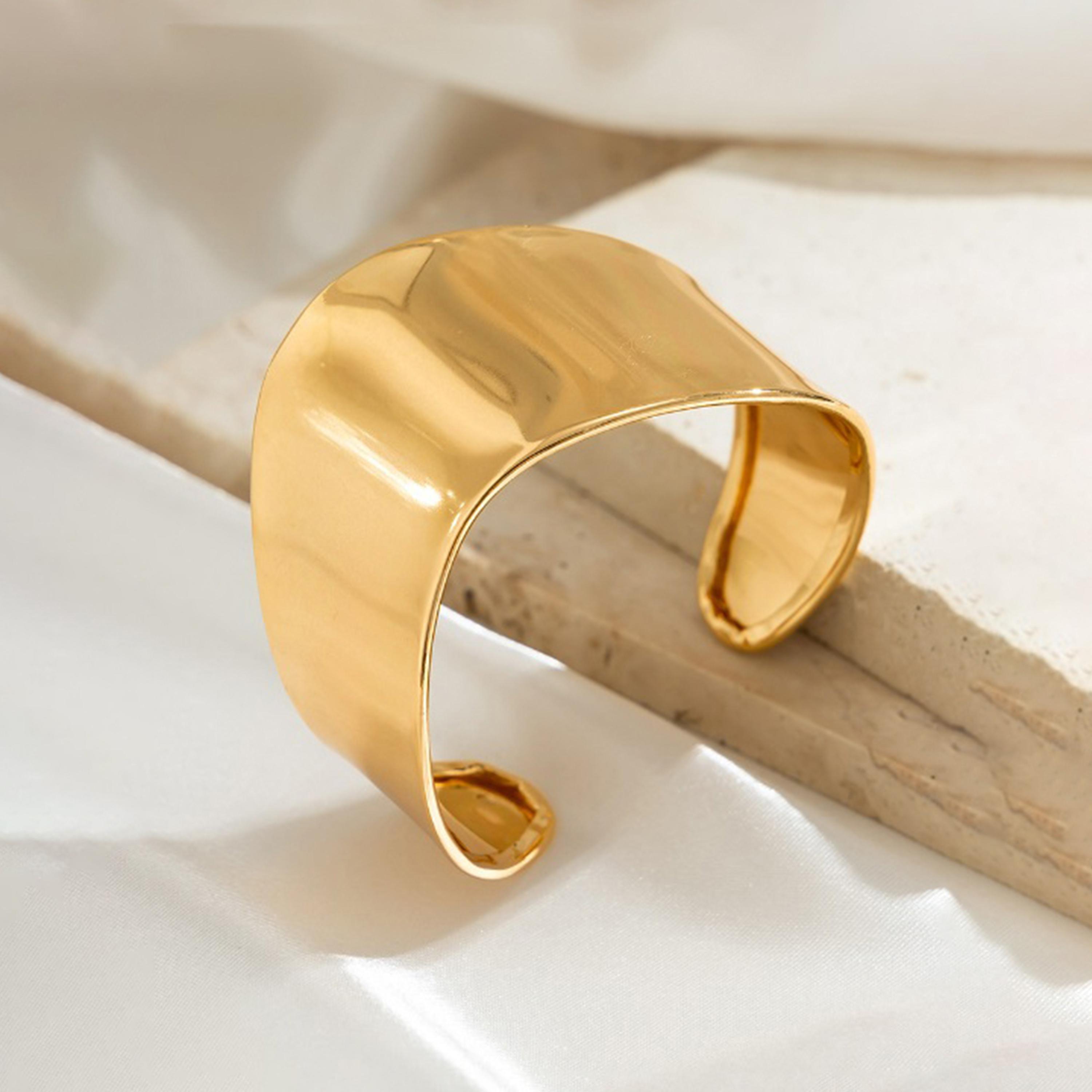 Styli Solid Thick Cuff Bracelet-women-watchesandjewellery-jewellery-banglesandbracelets-image-5