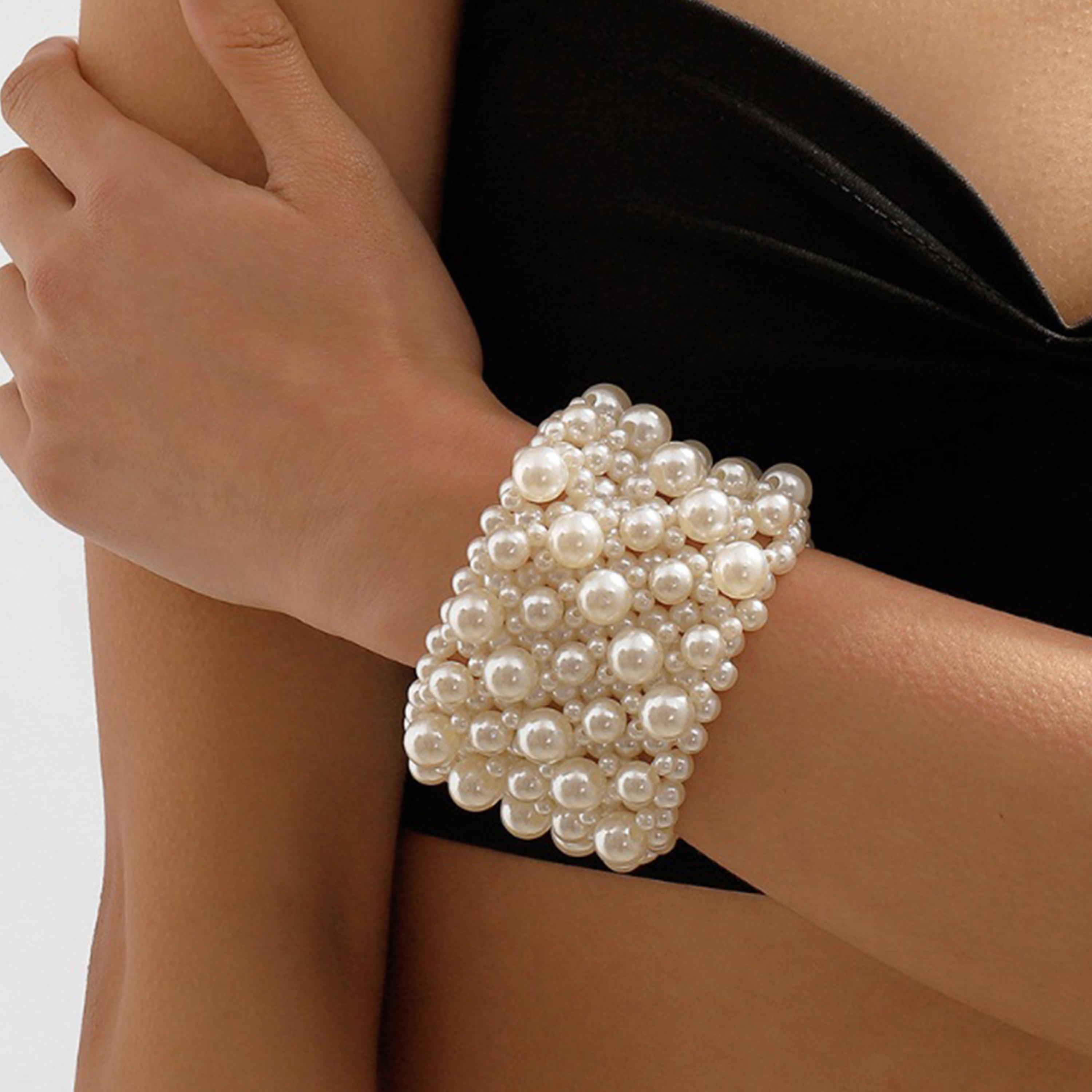 Styli Faux Pearl Bangle-women-watchesandjewellery-jewellery-banglesandbracelets-image-4