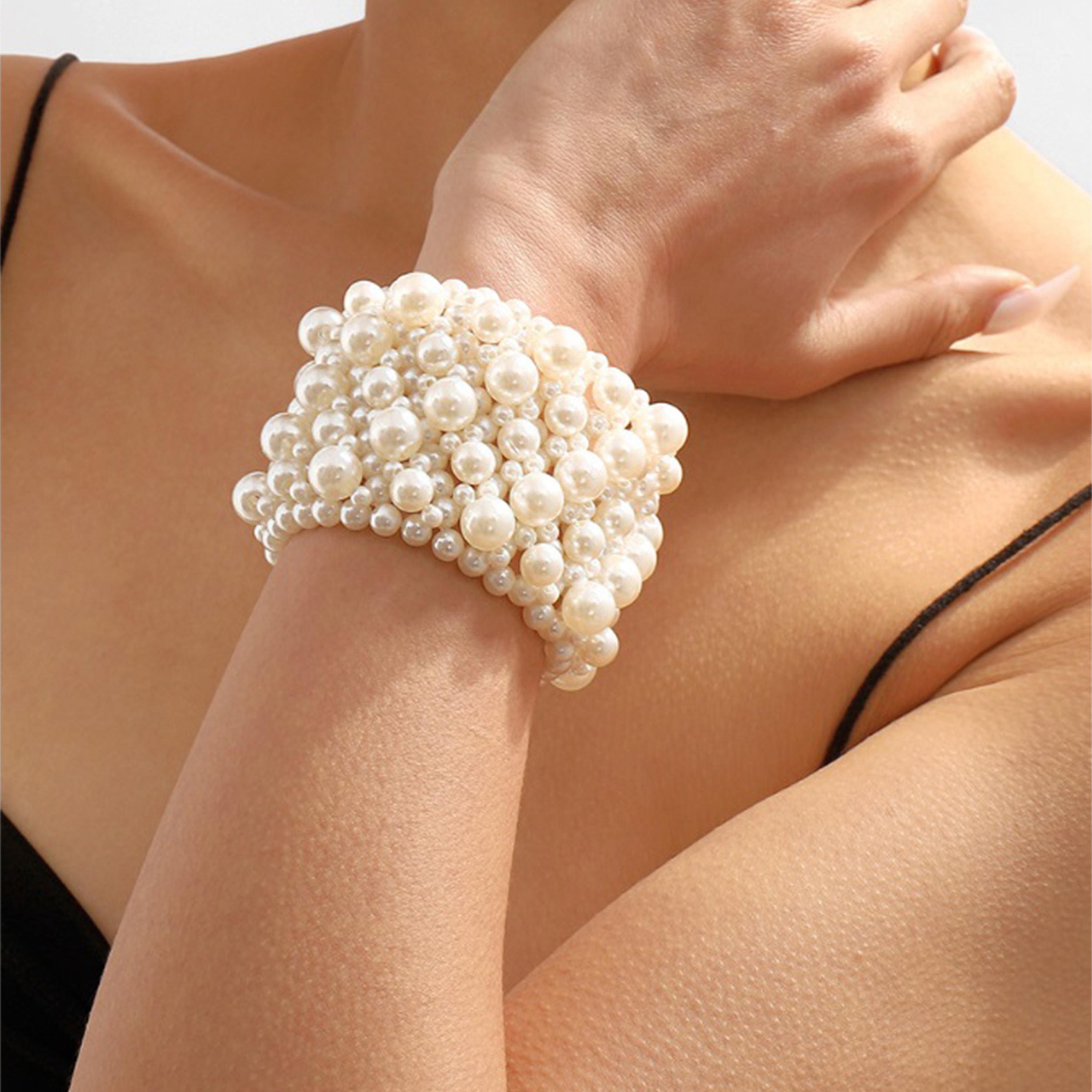 Styli Faux Pearl Bangle-women-watchesandjewellery-jewellery-banglesandbracelets-image-5