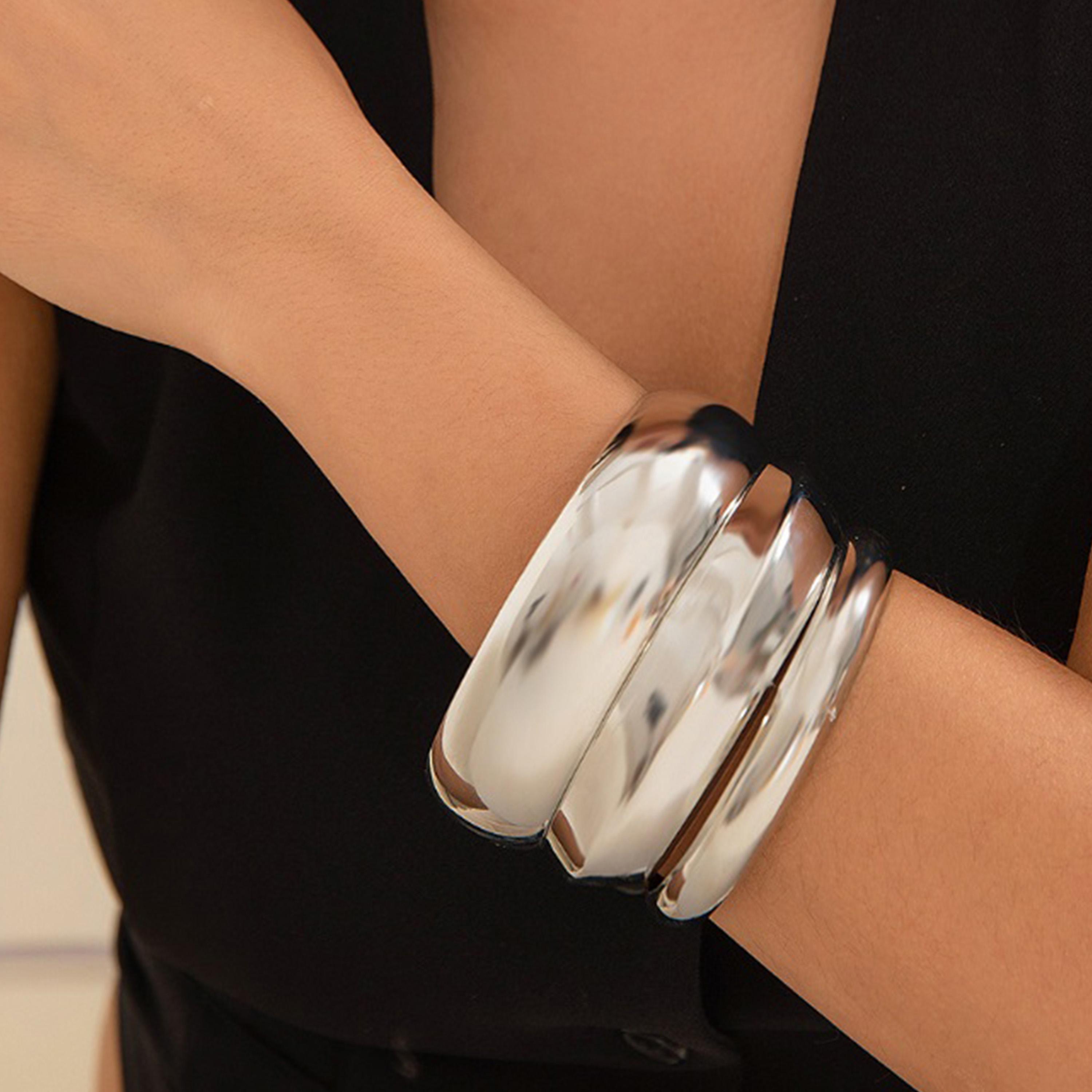 ستايلي - مجموعة من 3 قطع - أساور سميكة-women-watchesandjewellery-jewellery-banglesandbracelets-image-5