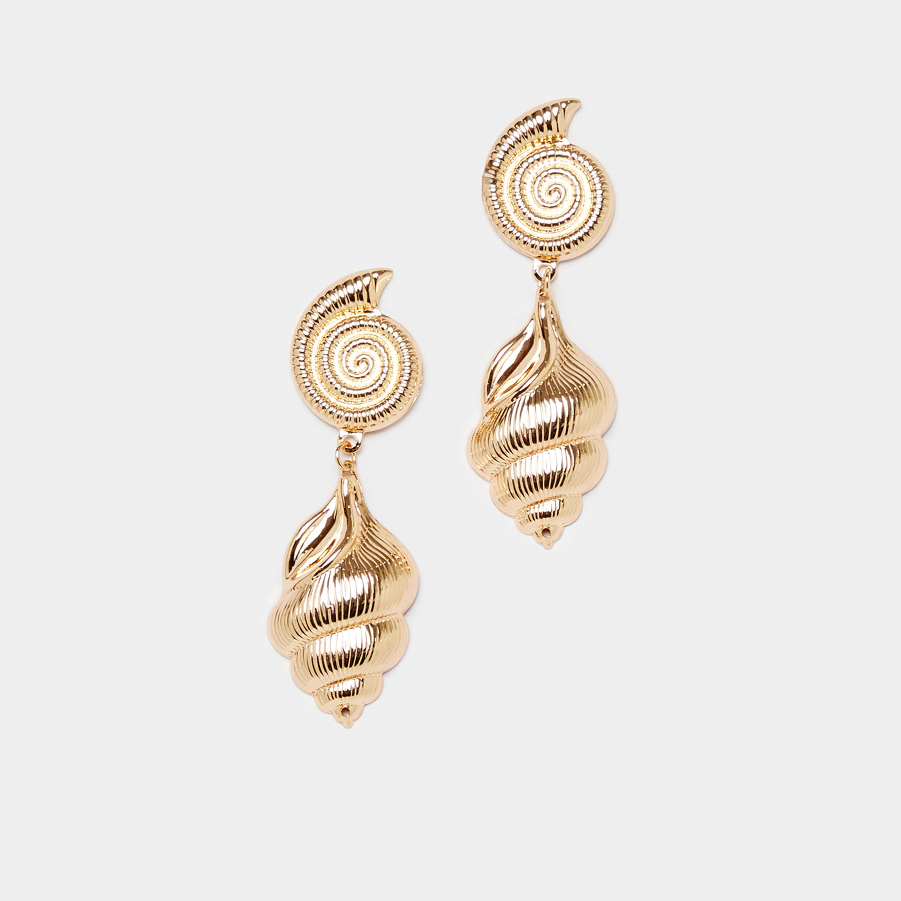 Styli Shell Drop Earrings-women-watchesandjewellery-jewellery-earrings-image-1