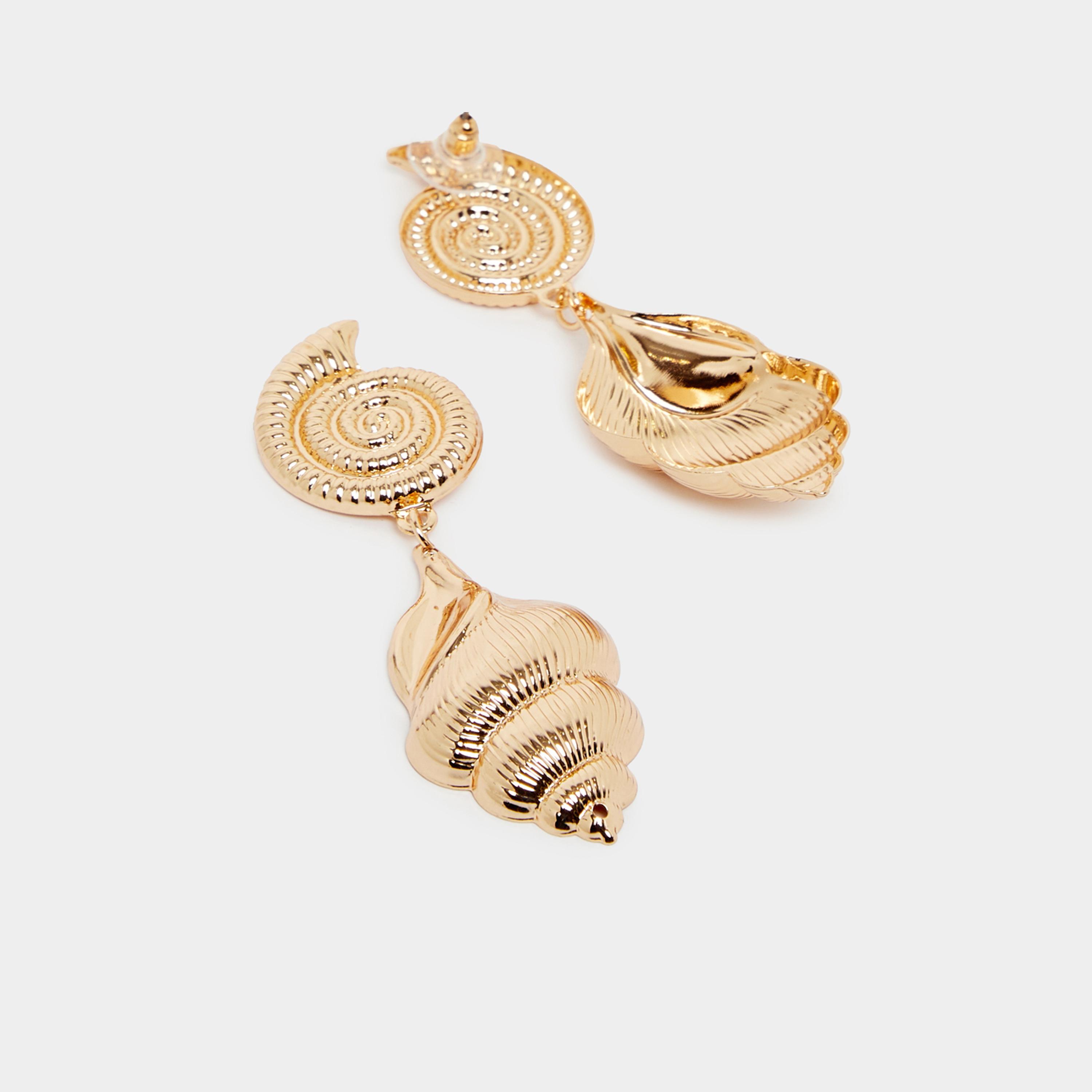 Styli Shell Drop Earrings-women-watchesandjewellery-jewellery-earrings-image-3