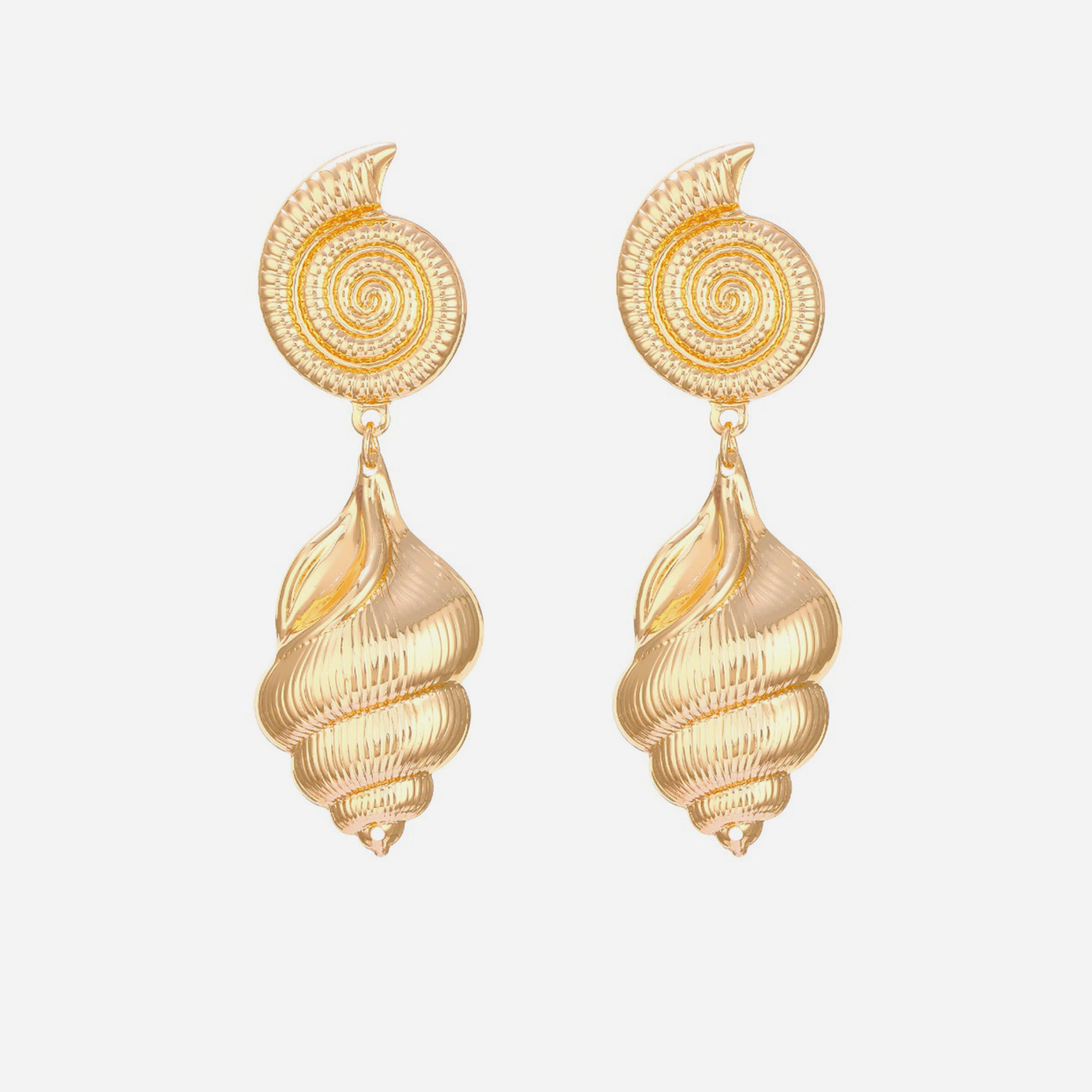 Styli Shell Drop Earrings-women-watchesandjewellery-jewellery-earrings-image-5