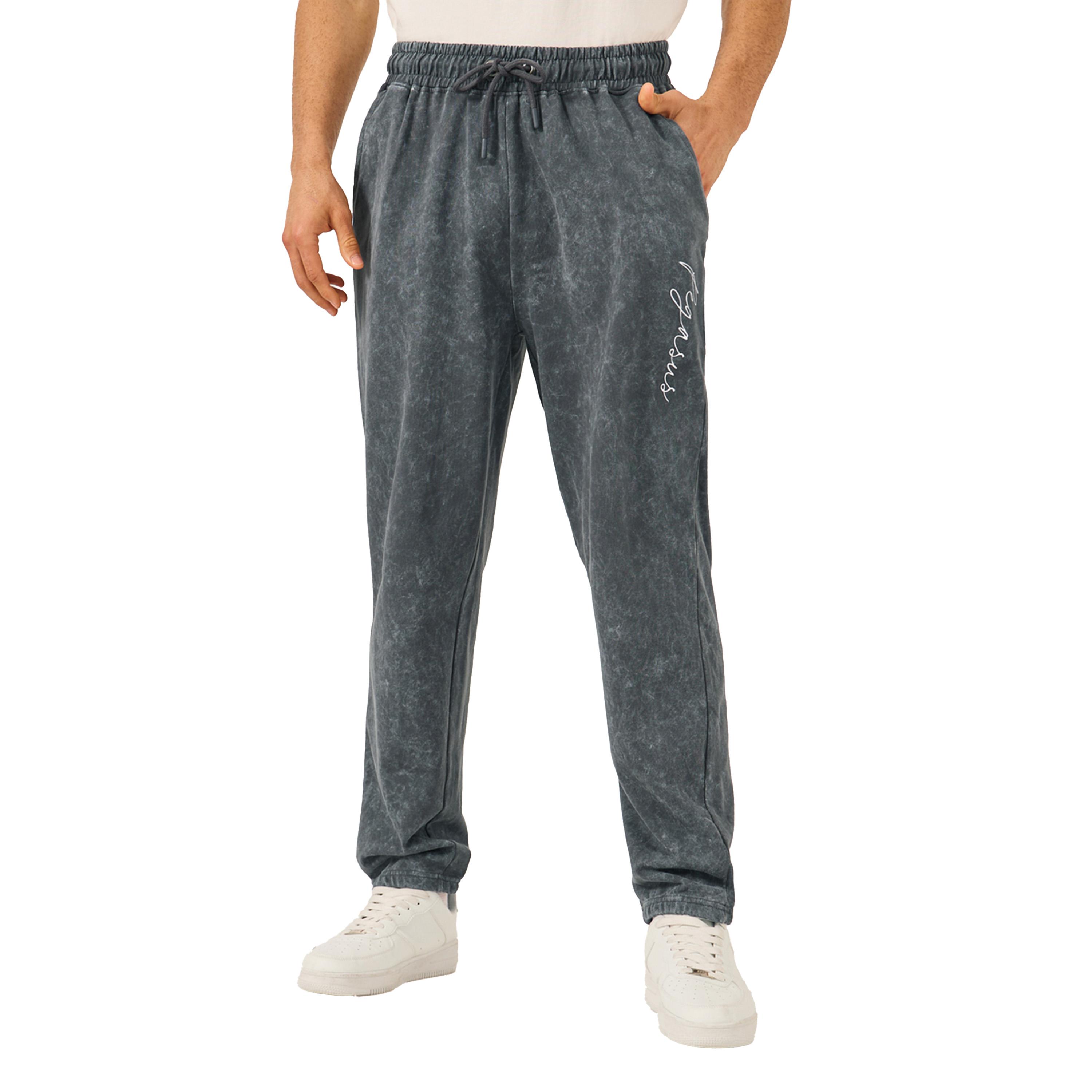 Styli Acid Washed Slogan Print Slim Fit Terry Jogger-men-clothing-bottoms-joggers-image-3