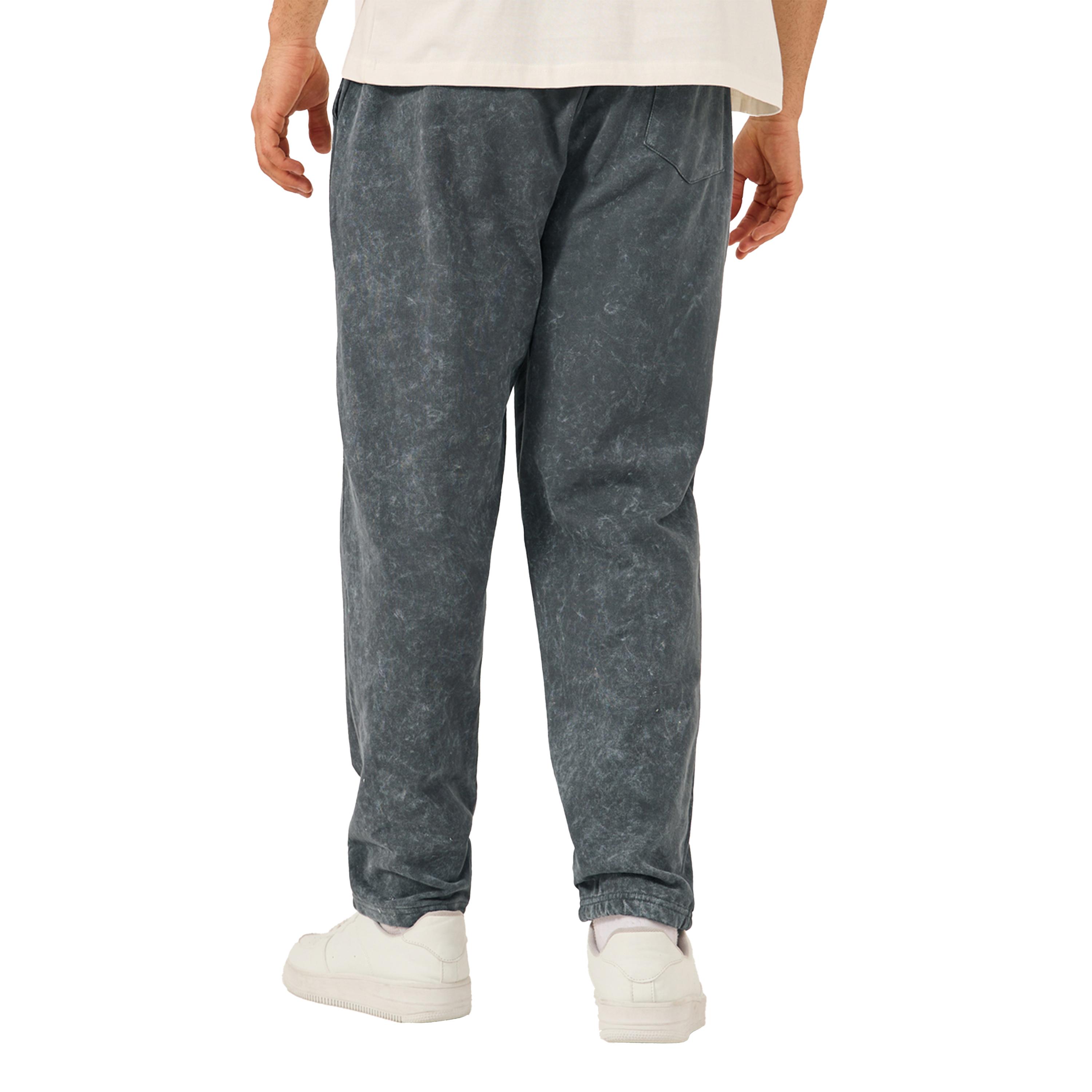 Styli Acid Washed Slogan Print Slim Fit Terry Jogger-men-clothing-bottoms-joggers-image-5