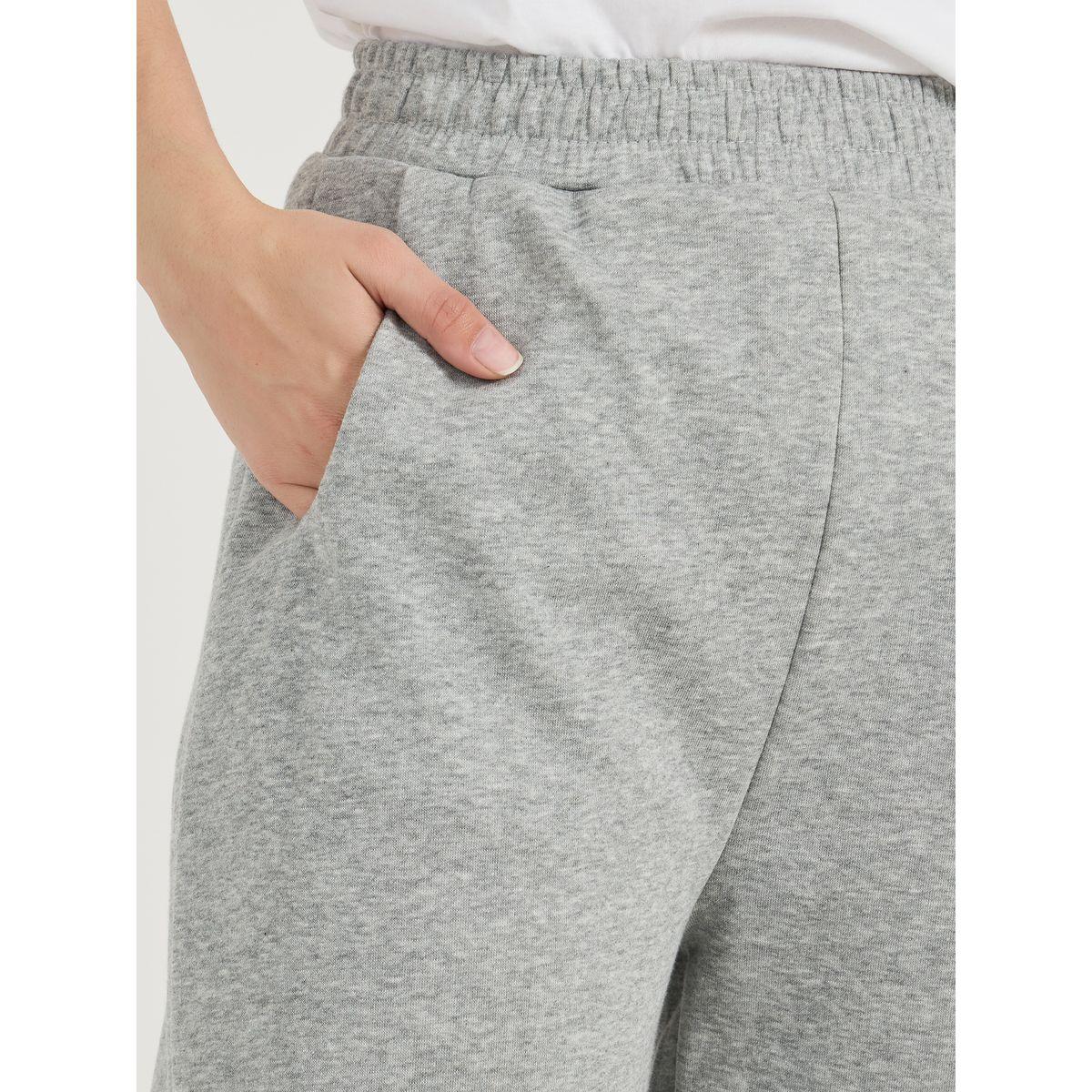جوغر سادة بخصر عالي وحواف بأربطة-women-clothing-bottoms-joggers-image-3